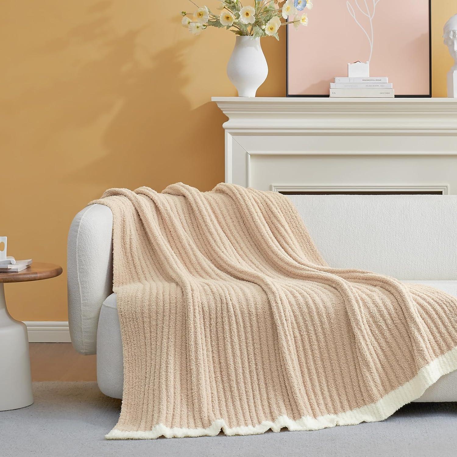 Manta de Ribete Snuggle Sac Beige 127x152 cm Microfibra