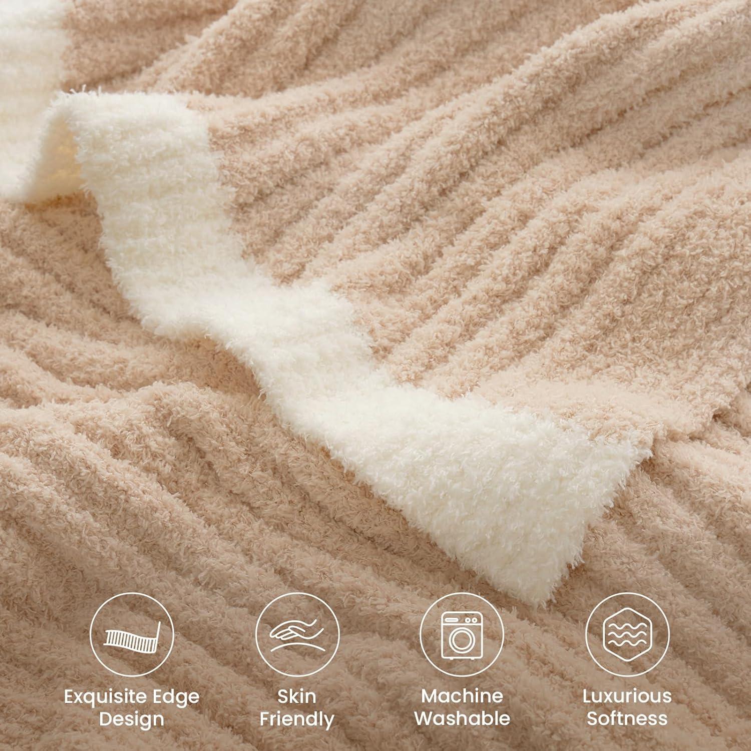 Manta de Ribete Snuggle Sac Beige 127x152 cm Microfibra