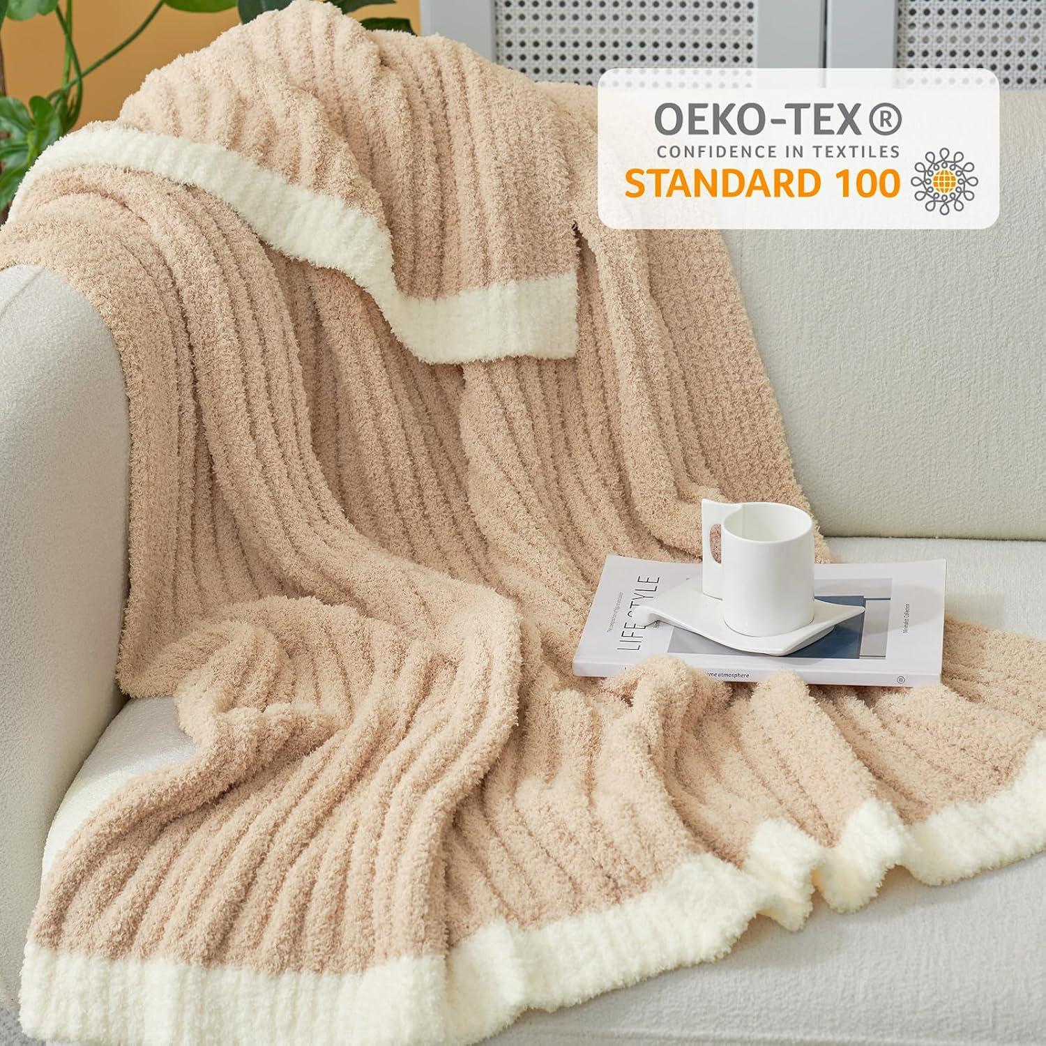 Manta de Ribete Snuggle Sac Beige 127x152 cm Microfibra