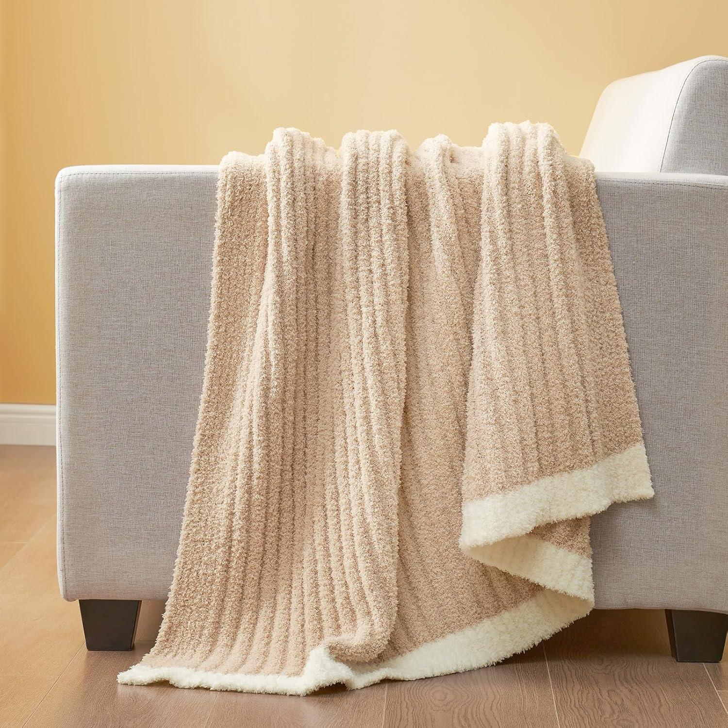 Manta de Ribete Snuggle Sac Beige 127x152 cm Microfibra