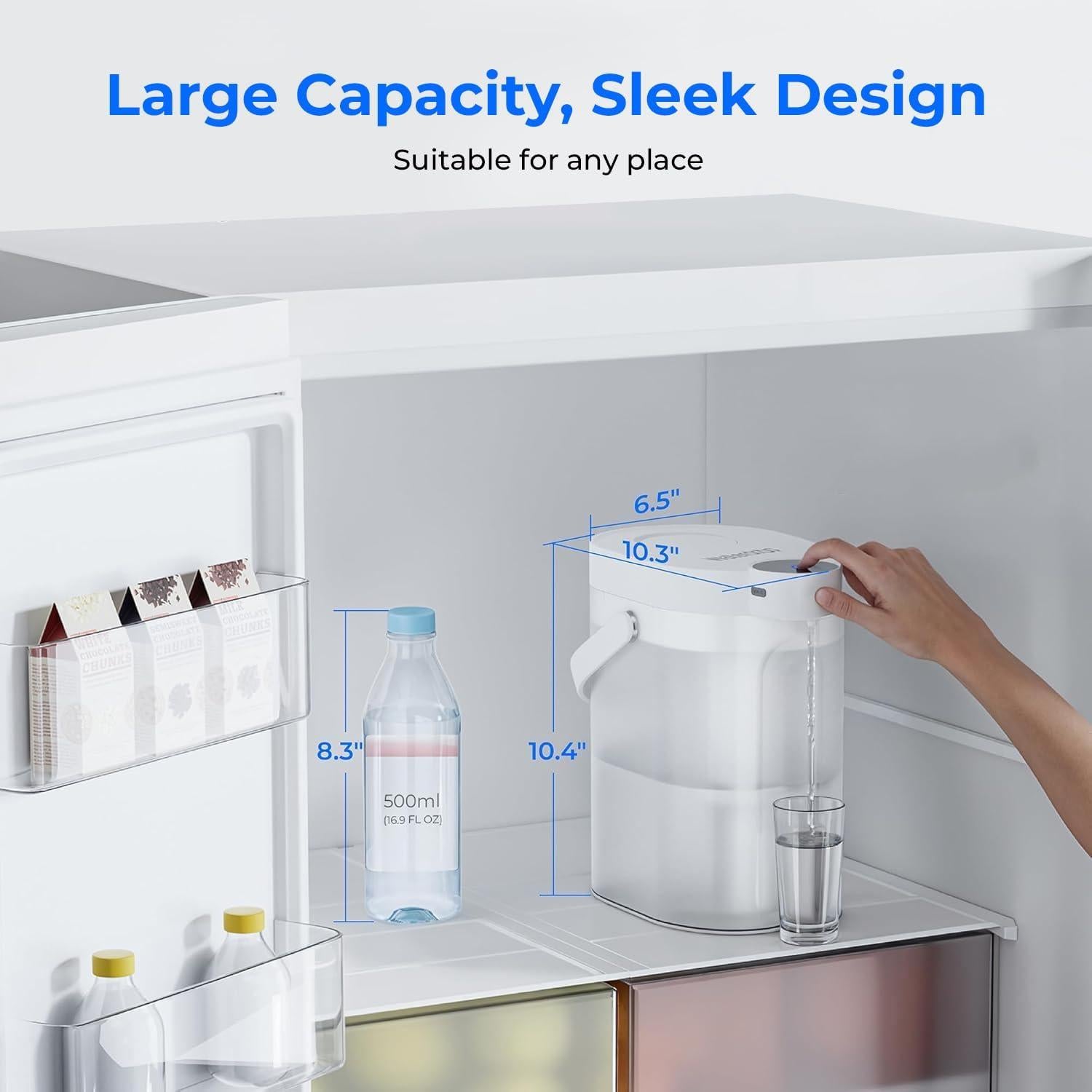 Jarra Filtro Agua Eléctrica Waterdrop WD-ED06W 17 Tazas Blanca