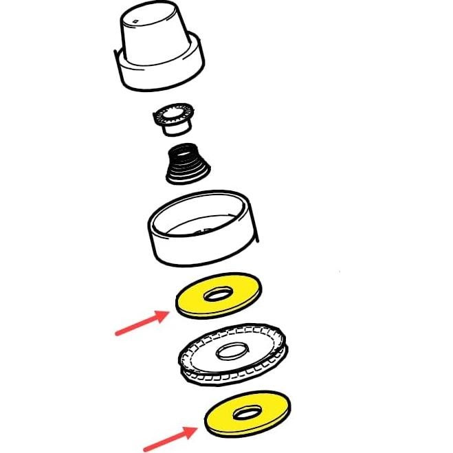 Fieltro de Disco de Tensión Brother S36299001 12-Pack Azul