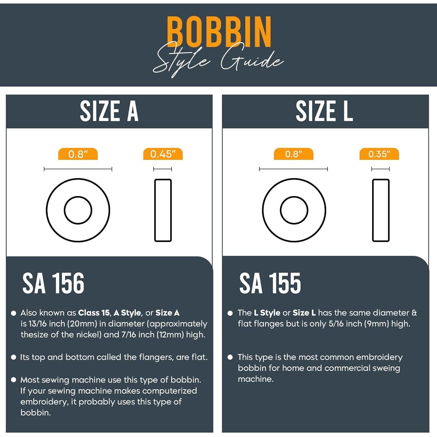 Hilo de Bordar ThreadNanny 144pcs Poliester Blanco L SA155