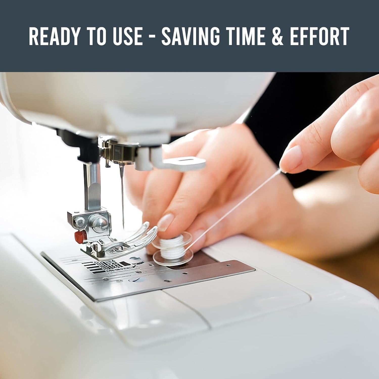 Hilo de Bordar ThreadNanny 144pcs Poliester Blanco L SA155