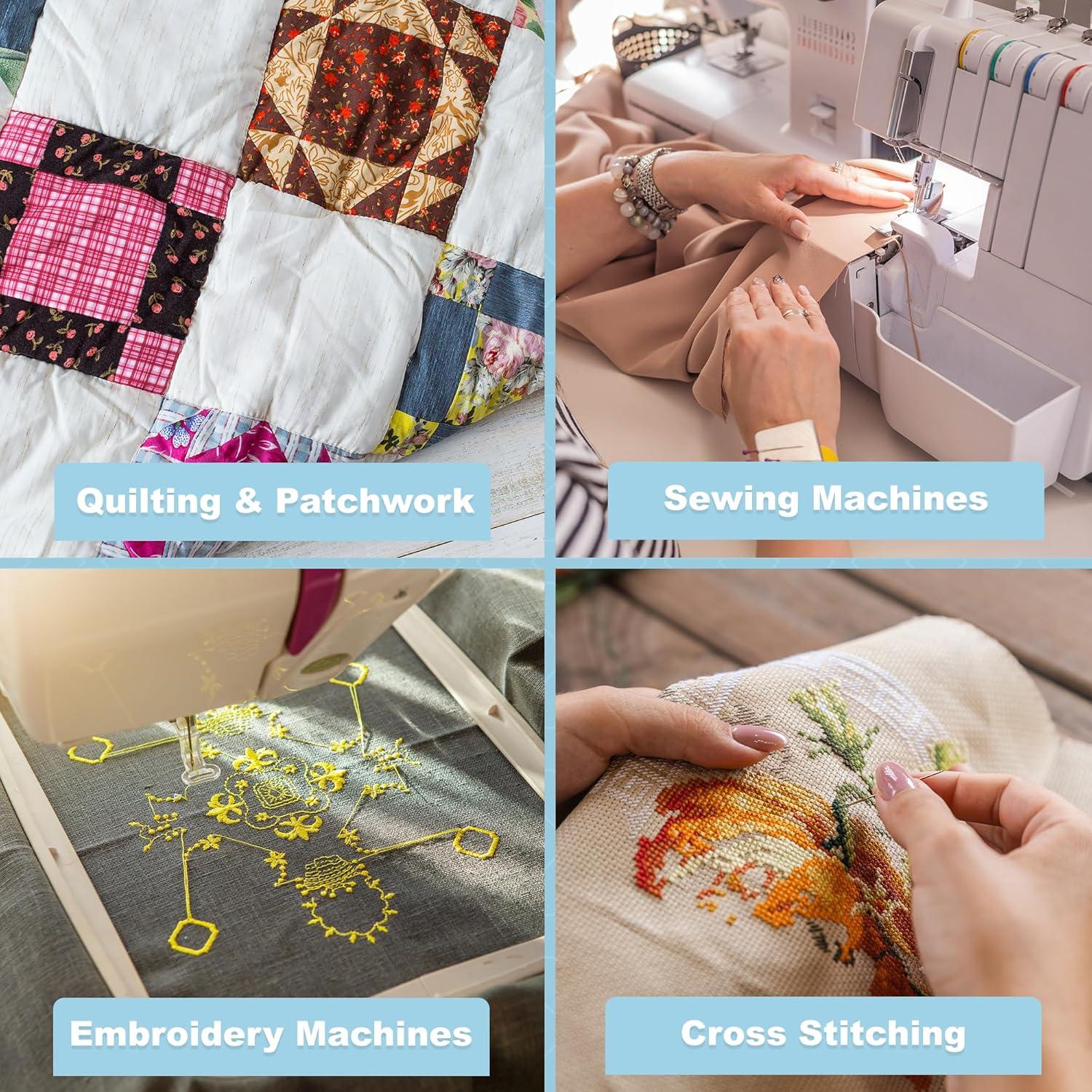 Bobinas Preenhebradas Mandala Crafts 144 Blancas 130.2m