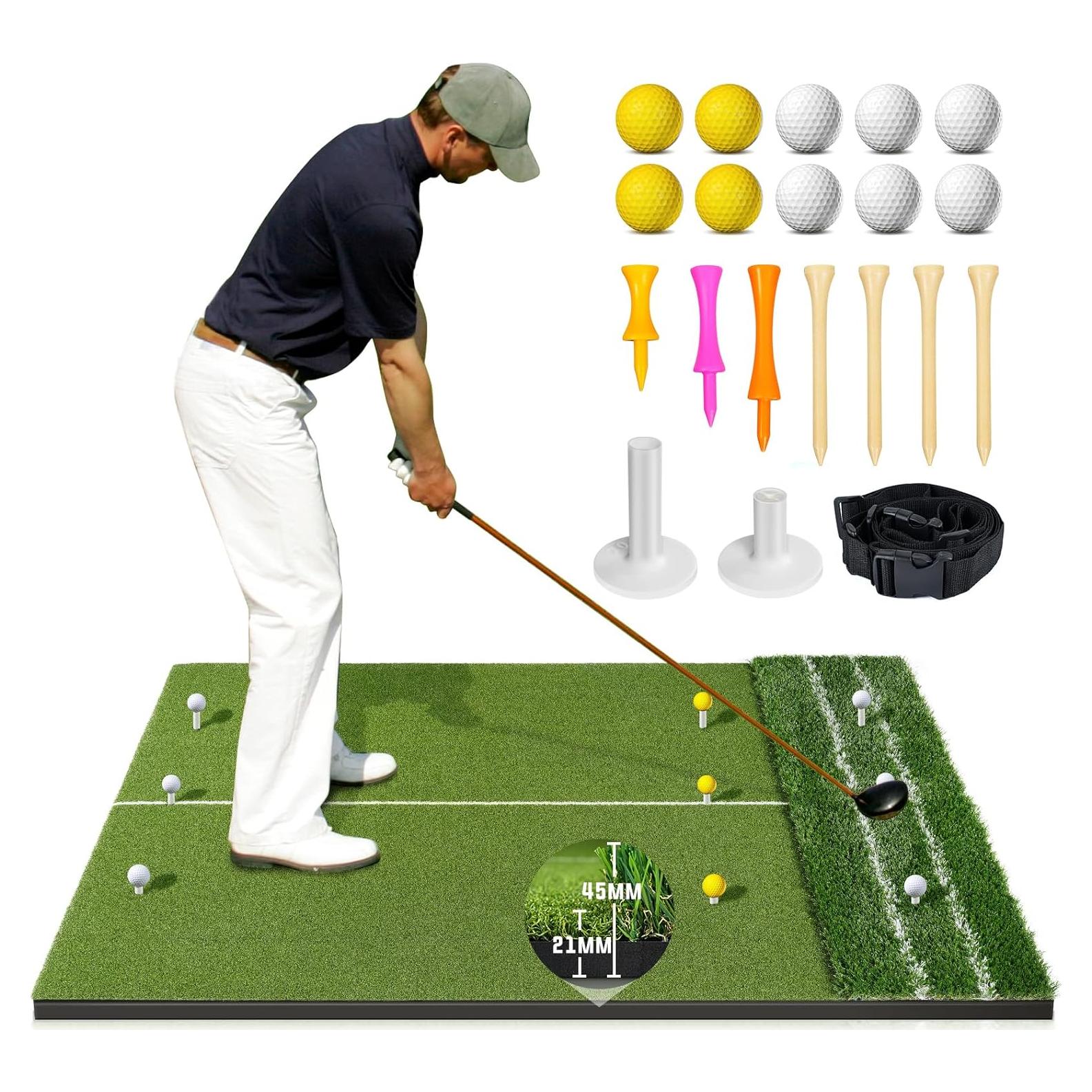 Alfombra de Golf WOVUO 5x4 ft con Tees y Accesorios