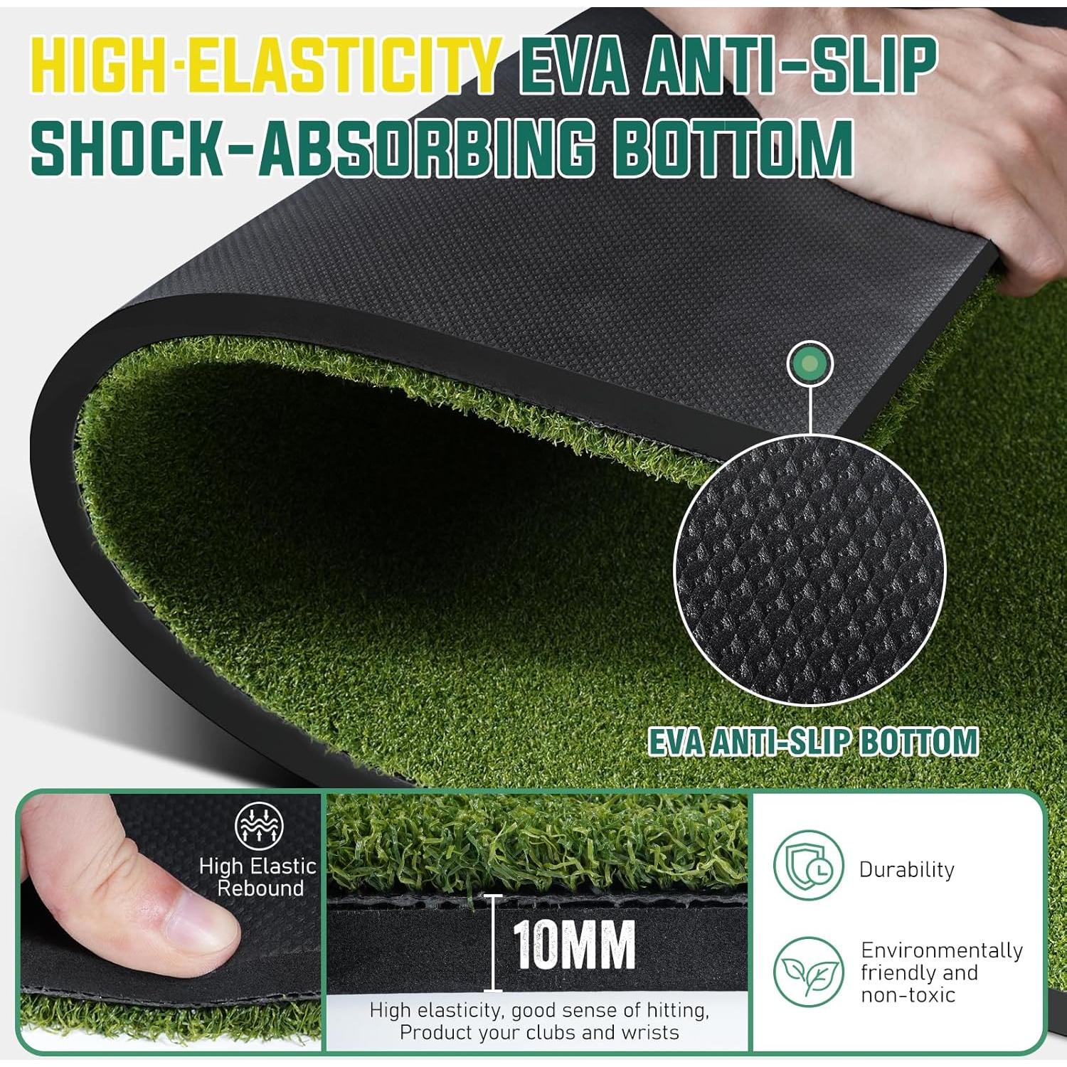 Alfombra de Golf WOVUO 5x4 ft con Tees y Accesorios