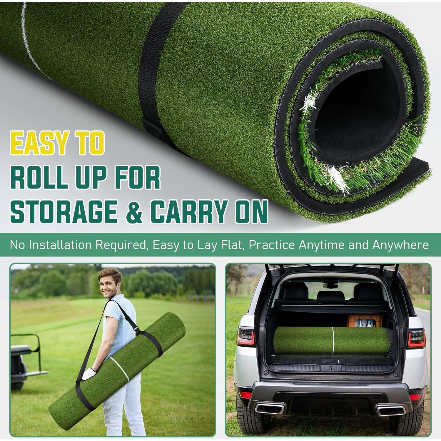 Alfombra de Golf WOVUO 5x4 ft con Tees y Accesorios