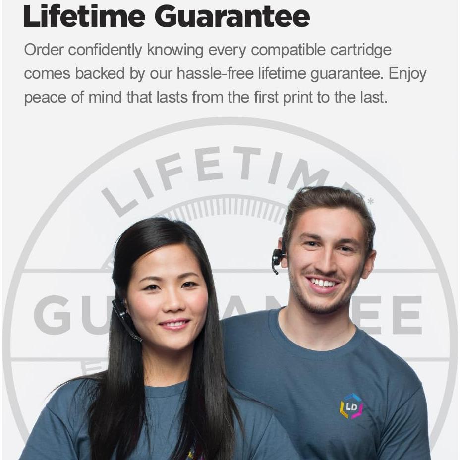 Cartucho de tinta negro compatible LD Brother LC207 - Paquete de 3