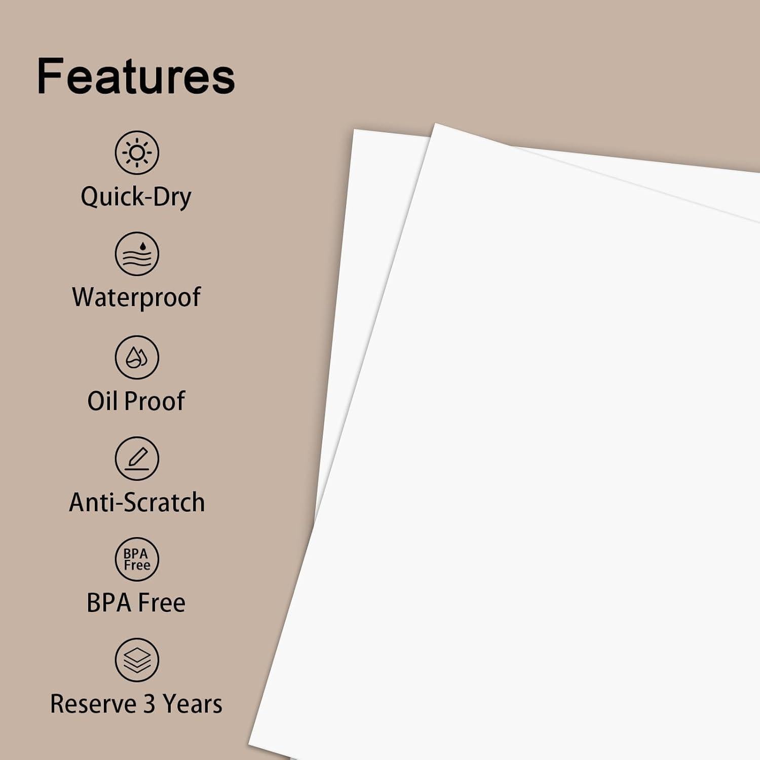 100 Hojas Papel Térmico Bagvhandbagro Carta 21.6x27.9cm