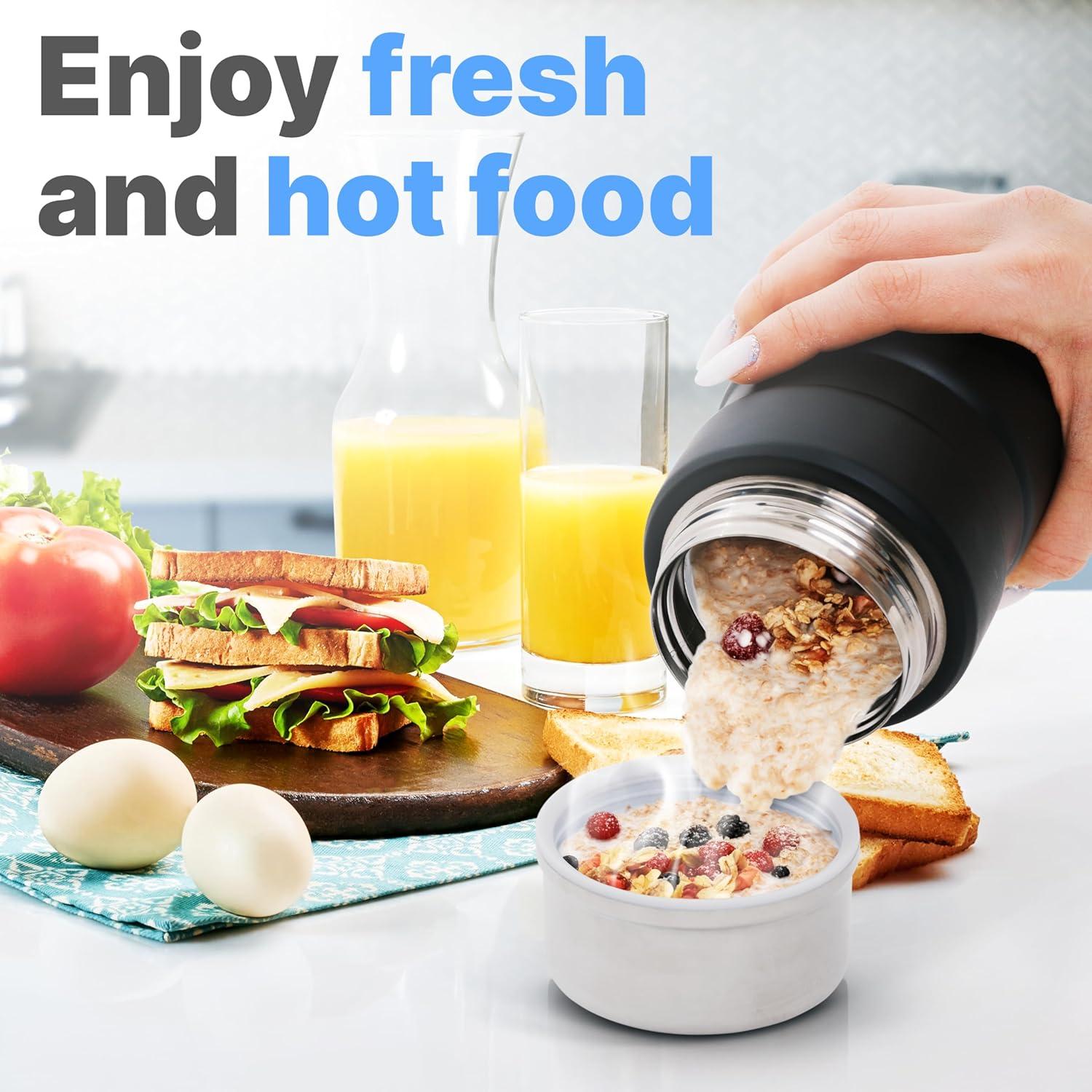 Termo de Acero Inoxidable Earth&ME 500ml Aislado con Cuchara