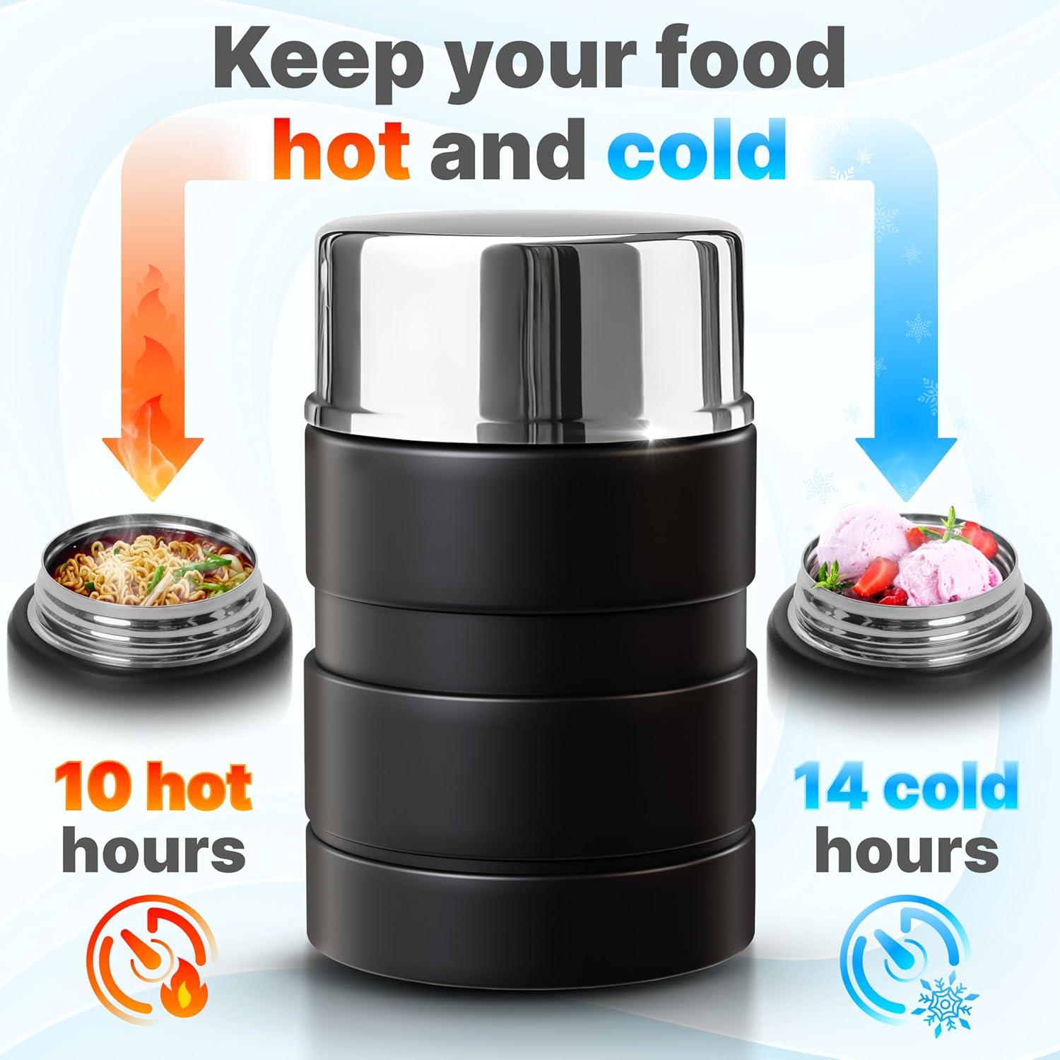 Termo de Acero Inoxidable Earth&ME 500ml Aislado con Cuchara