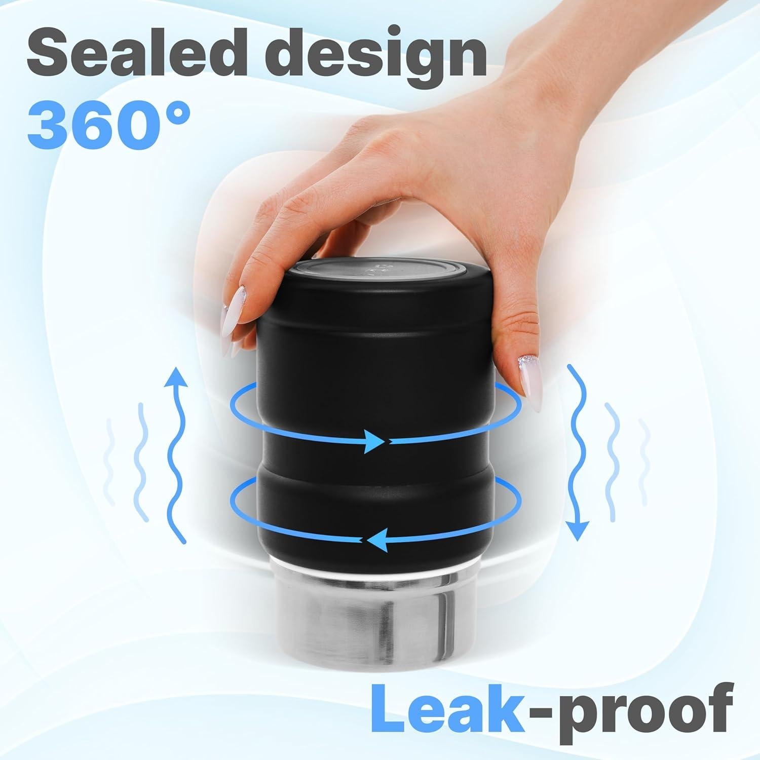 Termo de Acero Inoxidable Earth&ME 500ml Aislado con Cuchara