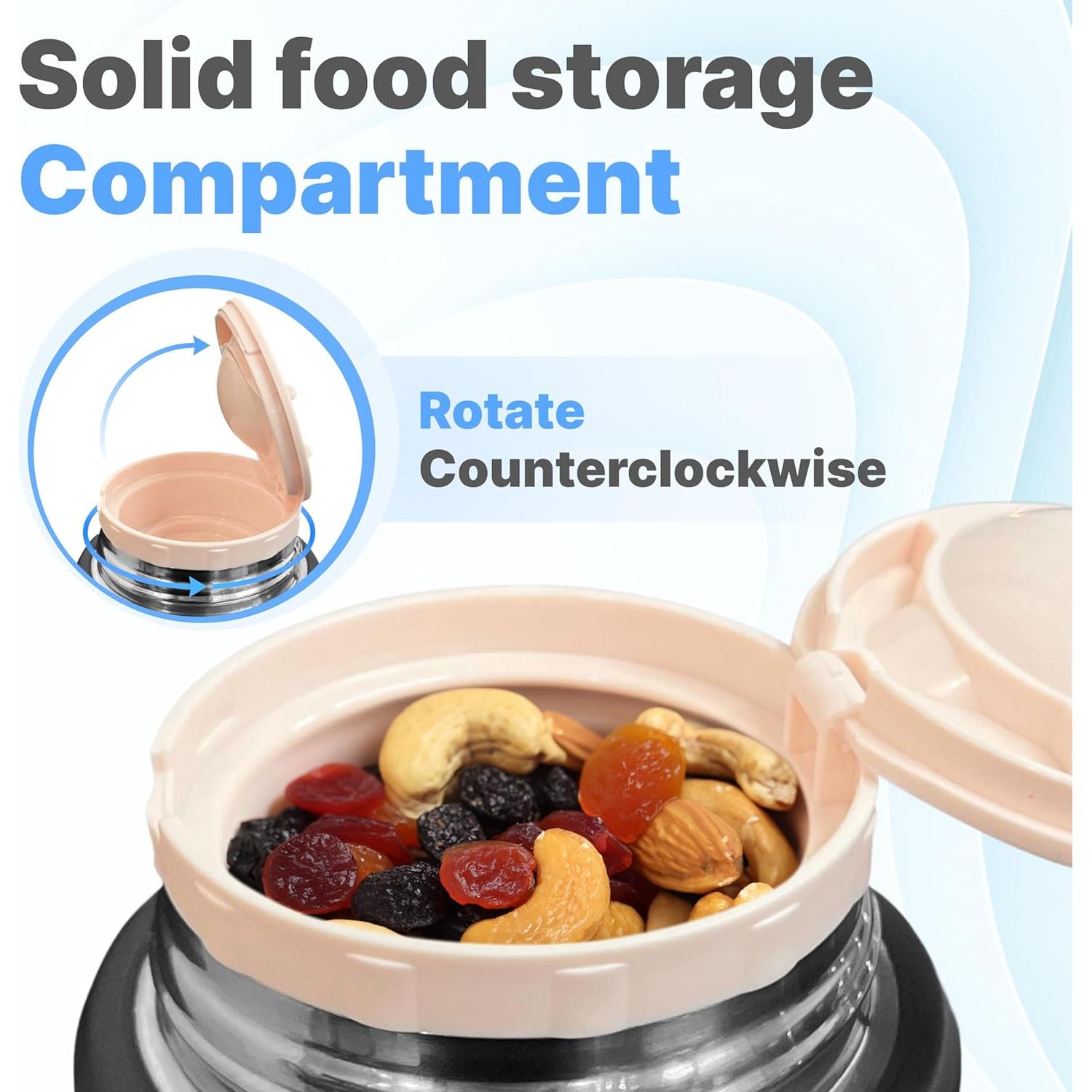 Termo de Acero Inoxidable Earth&ME 500ml Aislado con Cuchara