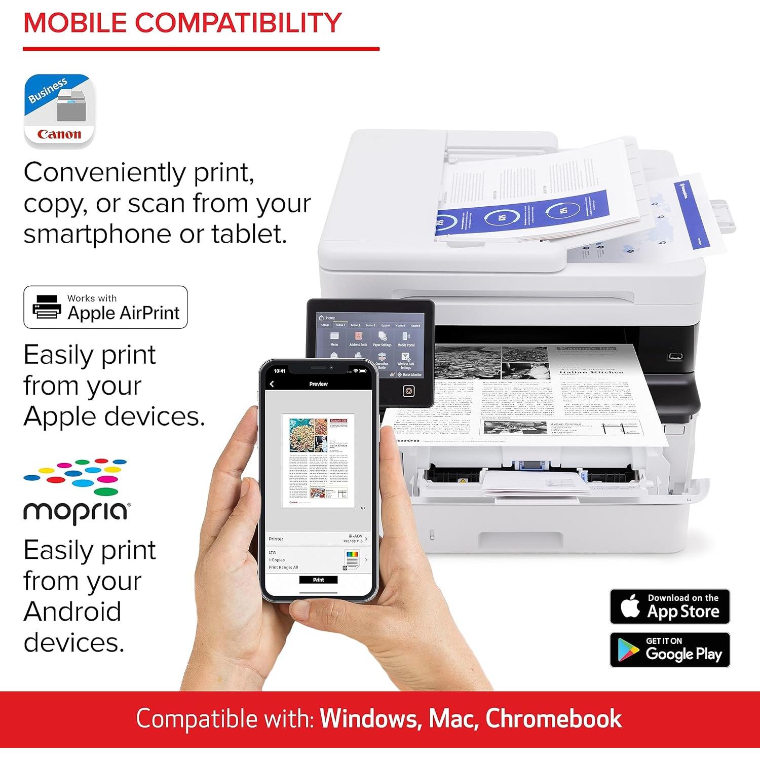 Impresora láser Canon imageCLASS MF465dw 4 en 1, 42 PPM