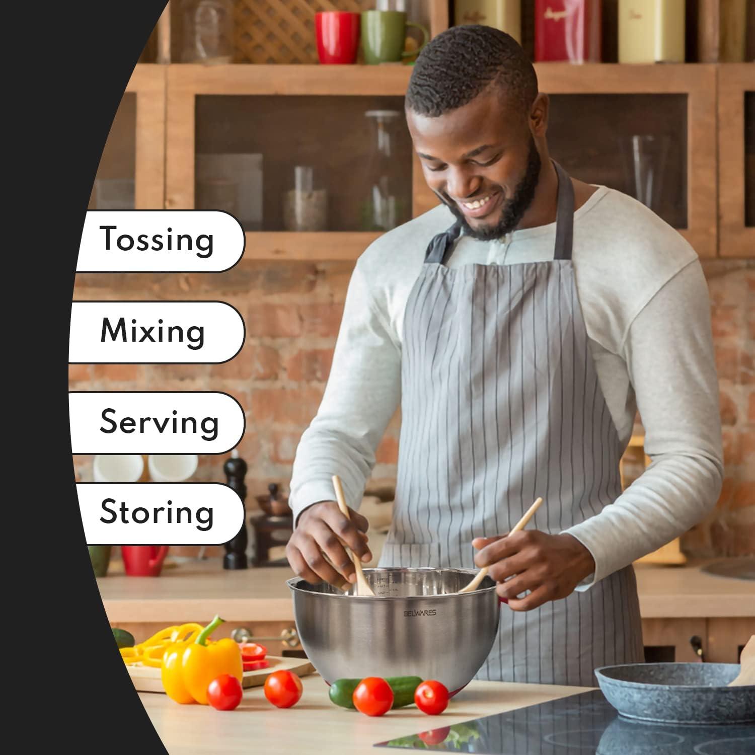 Conjunto de Cuencos Mezcladores Belwares 3 Piezas Acero Inoxidable