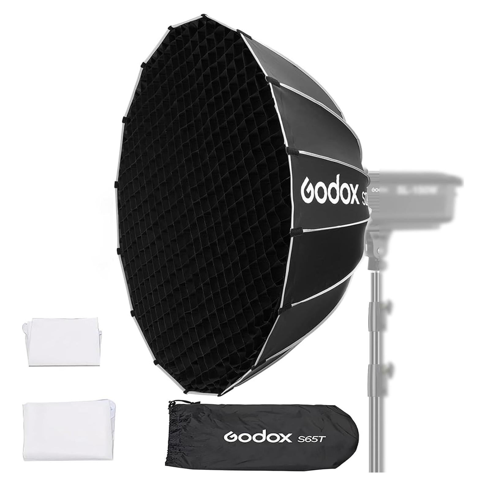 Godox Softbox S65T 65cm con Grid Montaje Bowens Portátil