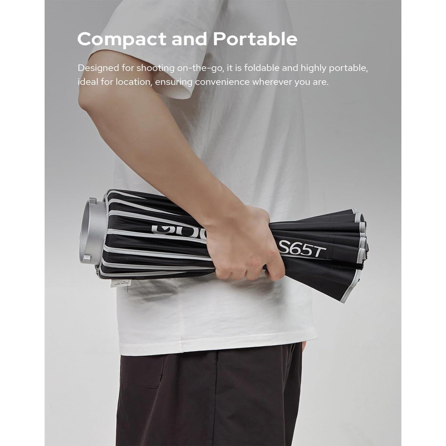 Godox Softbox S65T 65cm con Grid Montaje Bowens Portátil