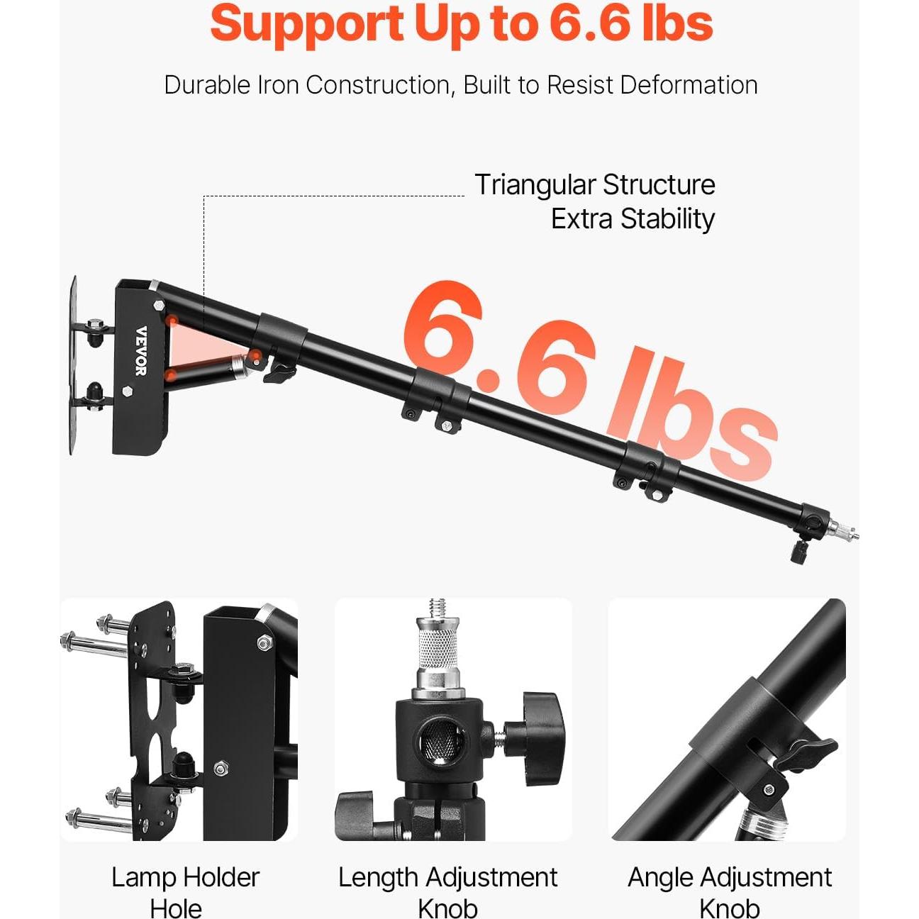Brazo de Montaje en Pared VEVOR 100 cm Ajustable 3 kg