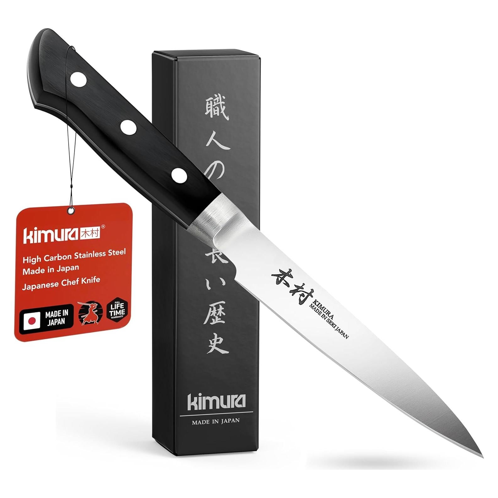 Cuchillo de Pelar Kimura 8.9 cm Acero Inoxidable Japonés