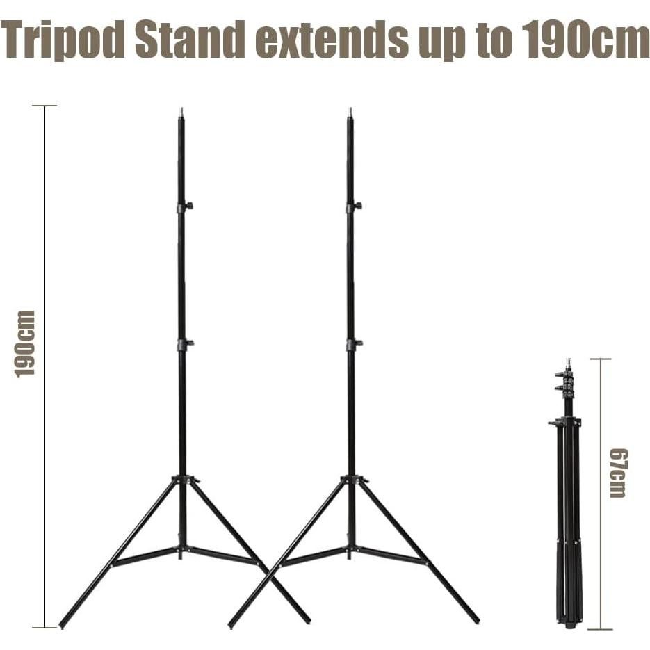 Kit de Luces Estroboscópicas Godox E300 2x300W con Softbox
