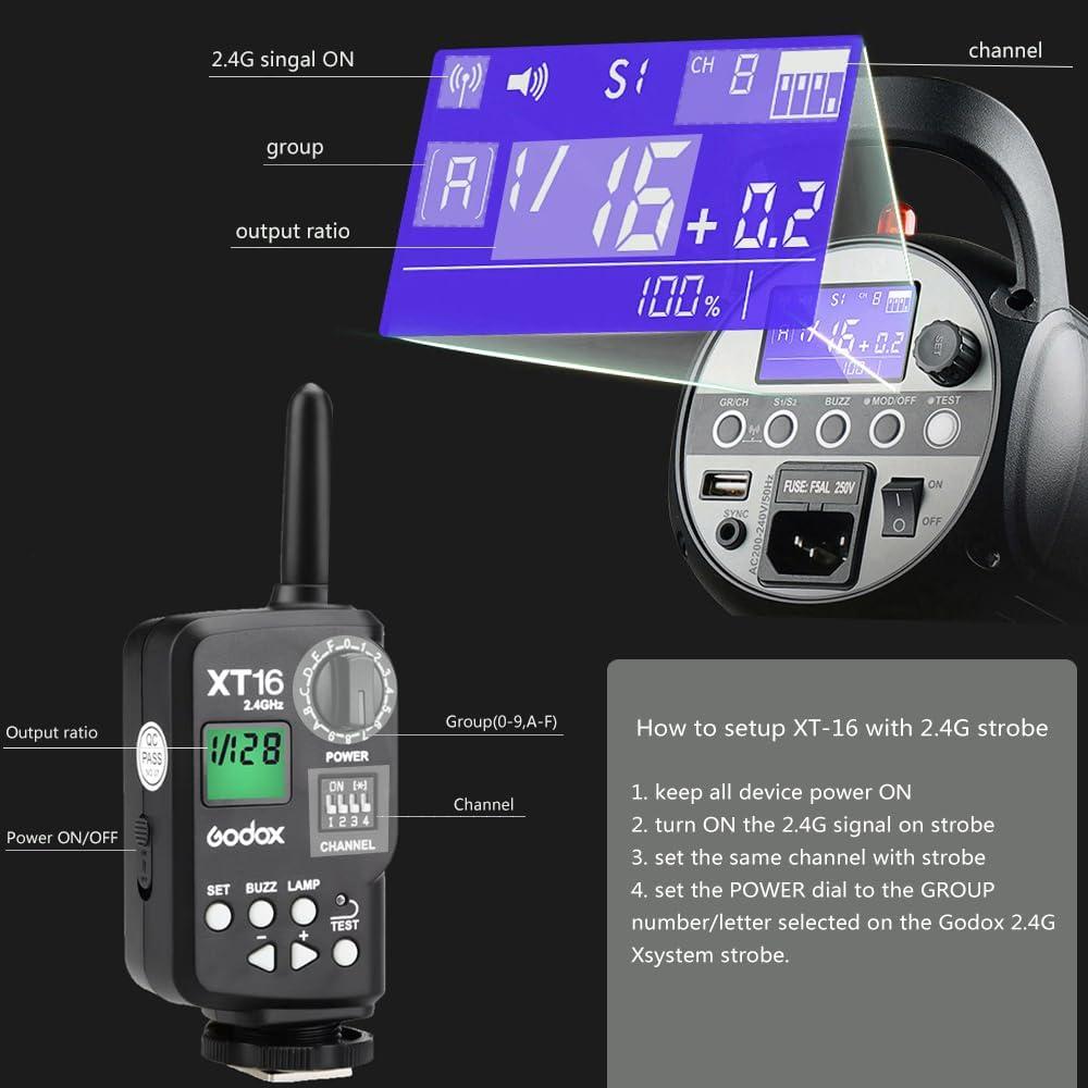 Kit de Luz de Flash Godox SK400II 800W para Estudio