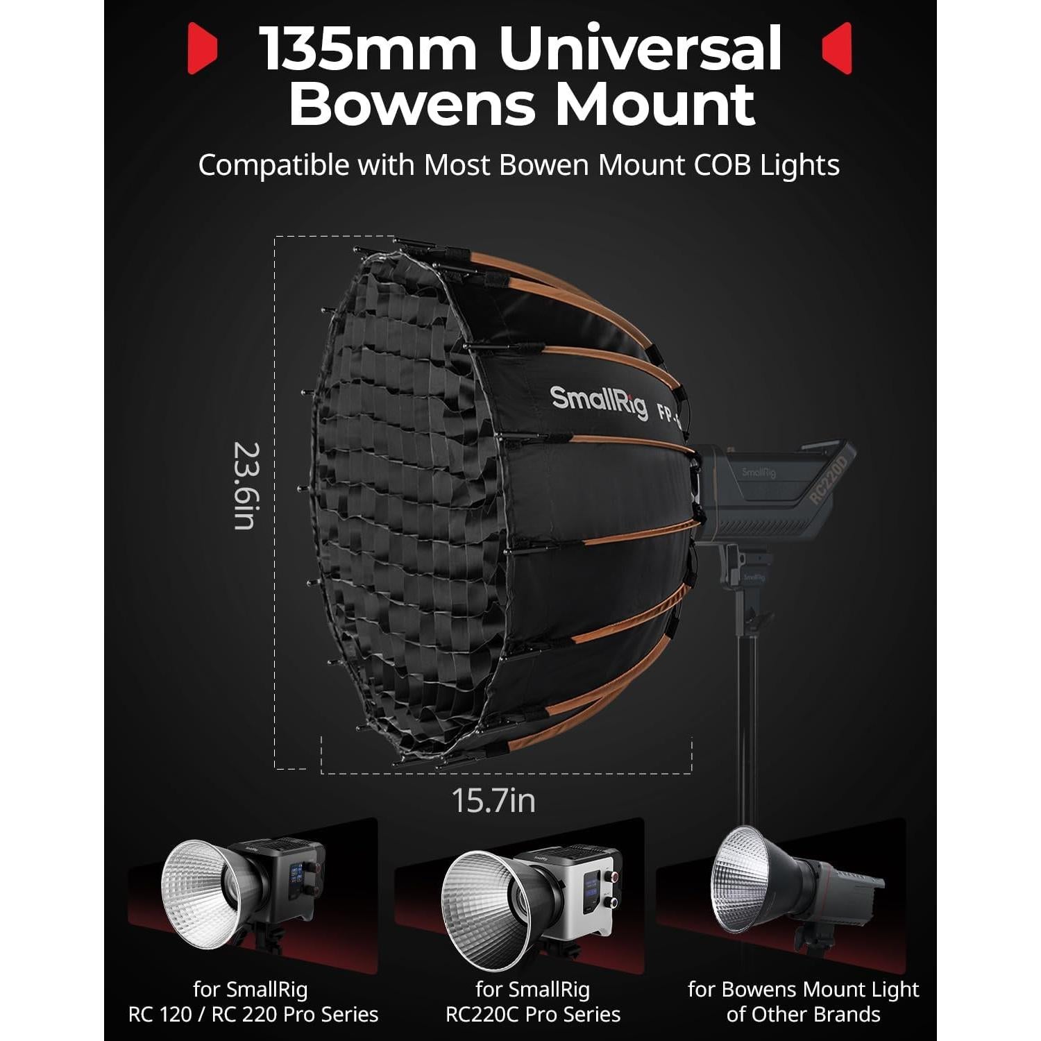 Softbox Parabólico SmallRig FP-60 60 cm Montura Bowens