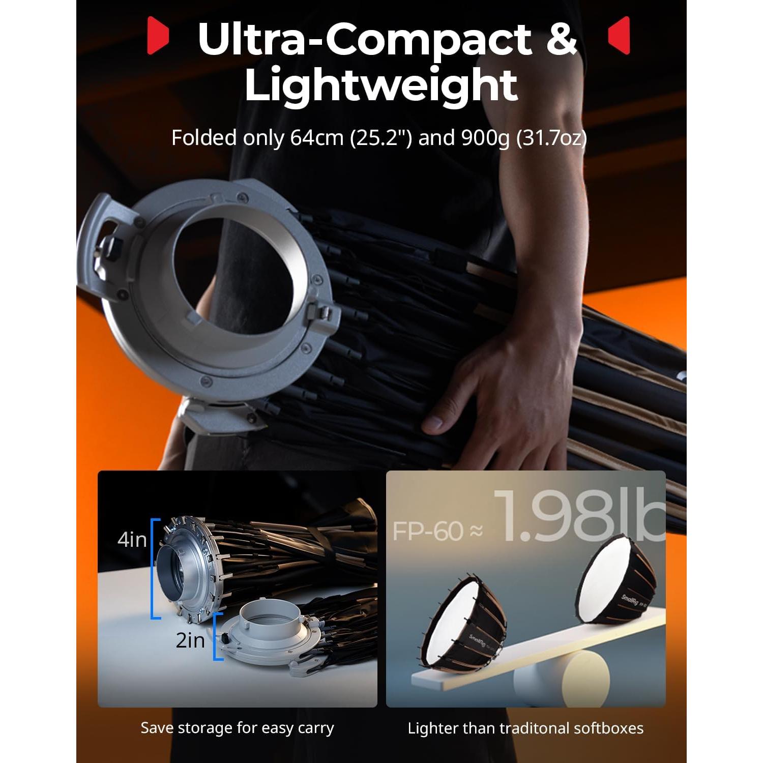 Softbox Parabólico SmallRig FP-60 60 cm Montura Bowens