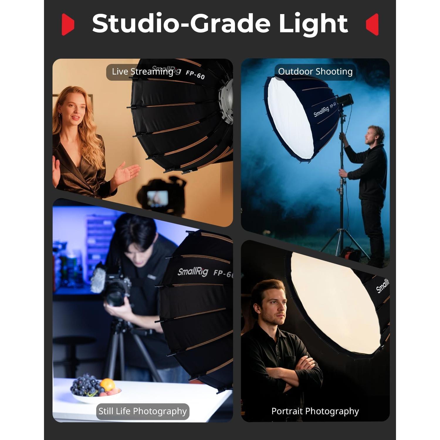 Softbox Parabólico SmallRig FP-60 60 cm Montura Bowens