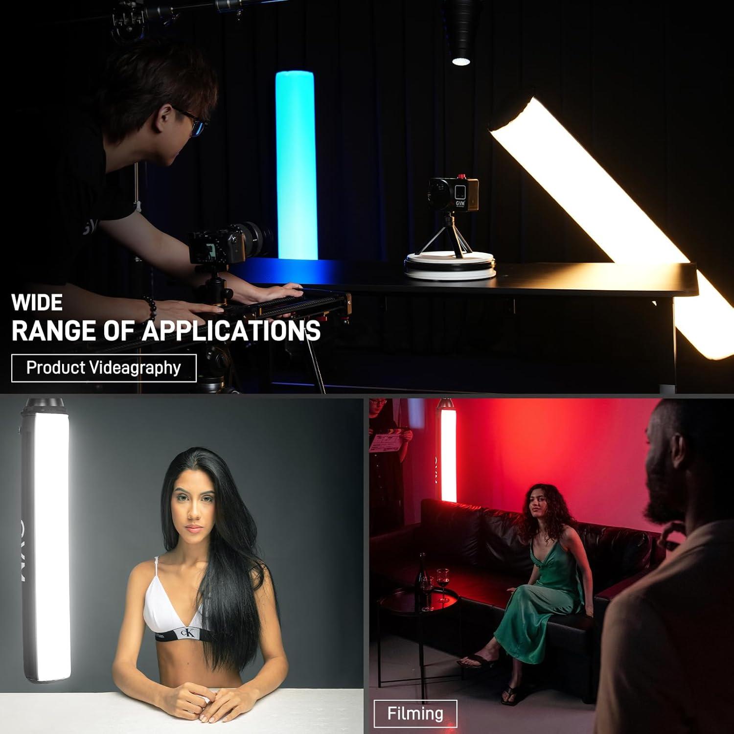 Softbox Inflable Plegable GVM 110cm para Luces Bowens