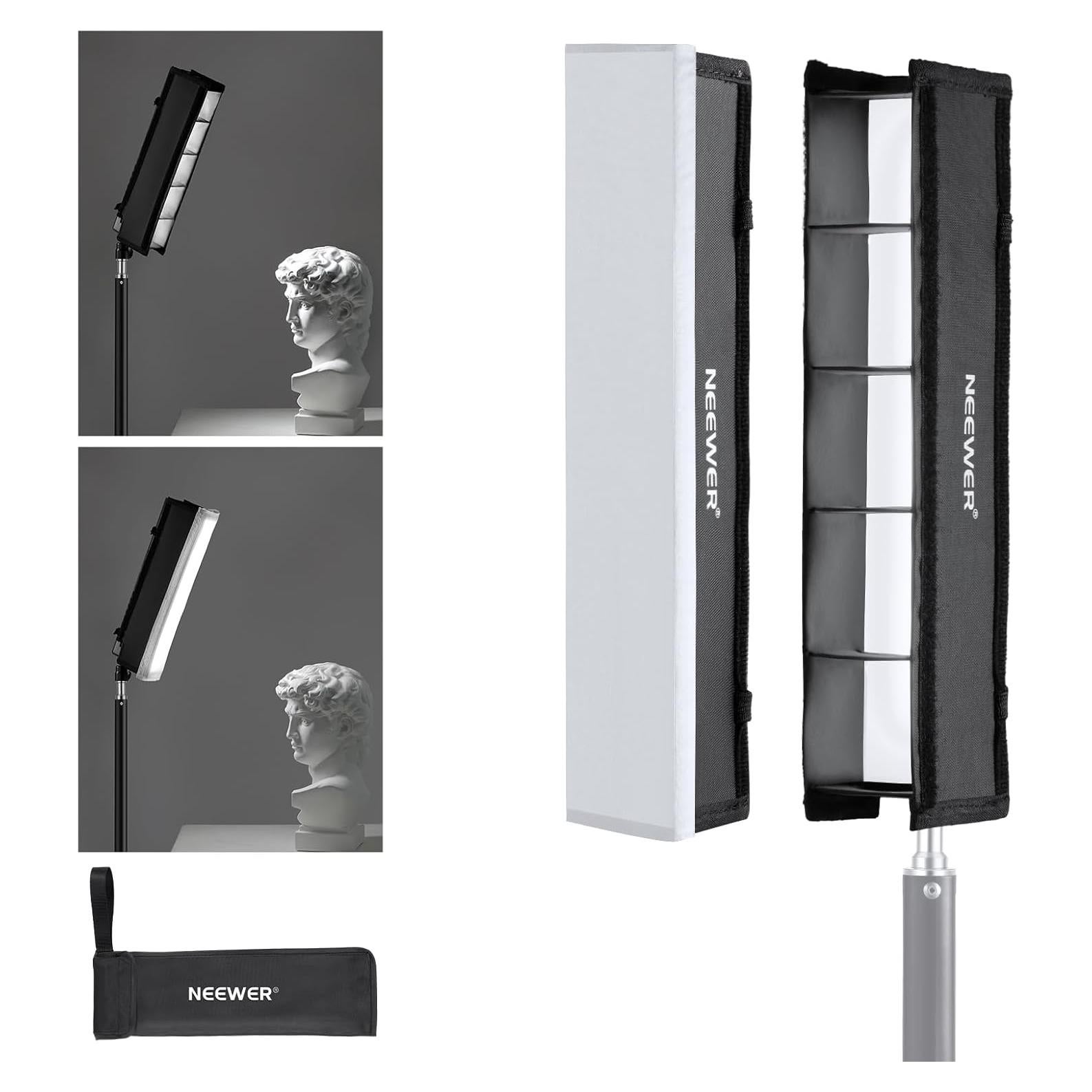 Difusor Softbox NEEWER para Luz LED RGB1 con Rejilla y Bolsa