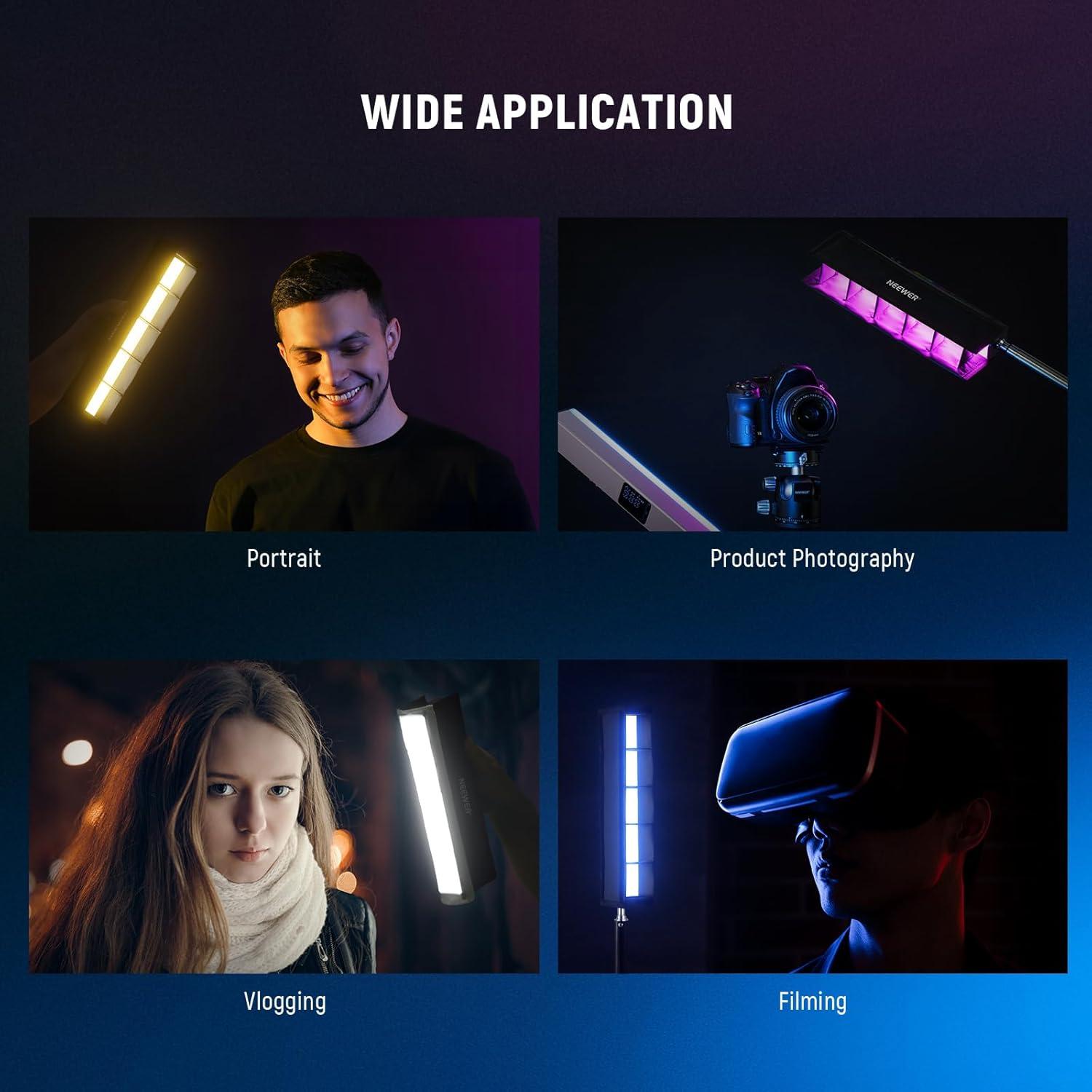 Difusor Softbox NEEWER para Luz LED RGB1 con Rejilla y Bolsa