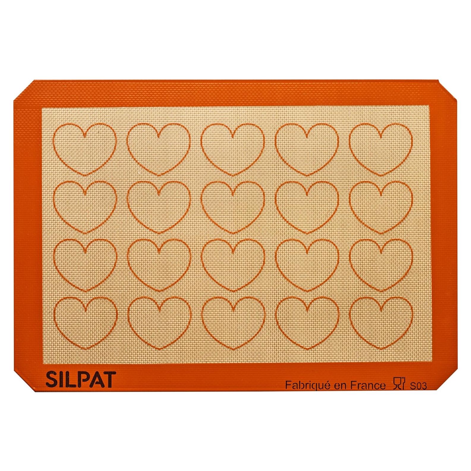 Alfombrilla de Hornear Antiadherente Silpat Corazón 41.91x29.46cm