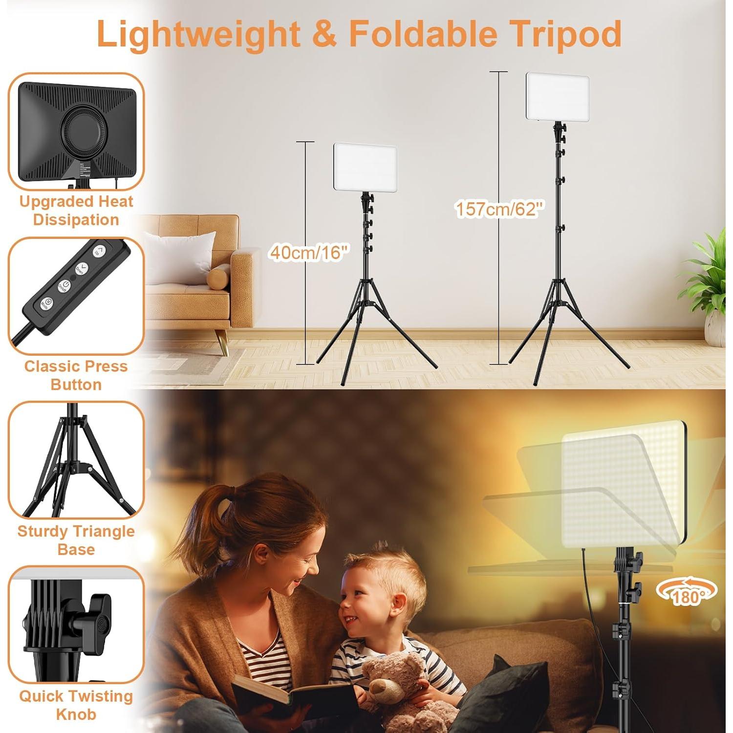 Kit de Iluminación LED Anautin 15W Bicolor 2 Paquetes USB