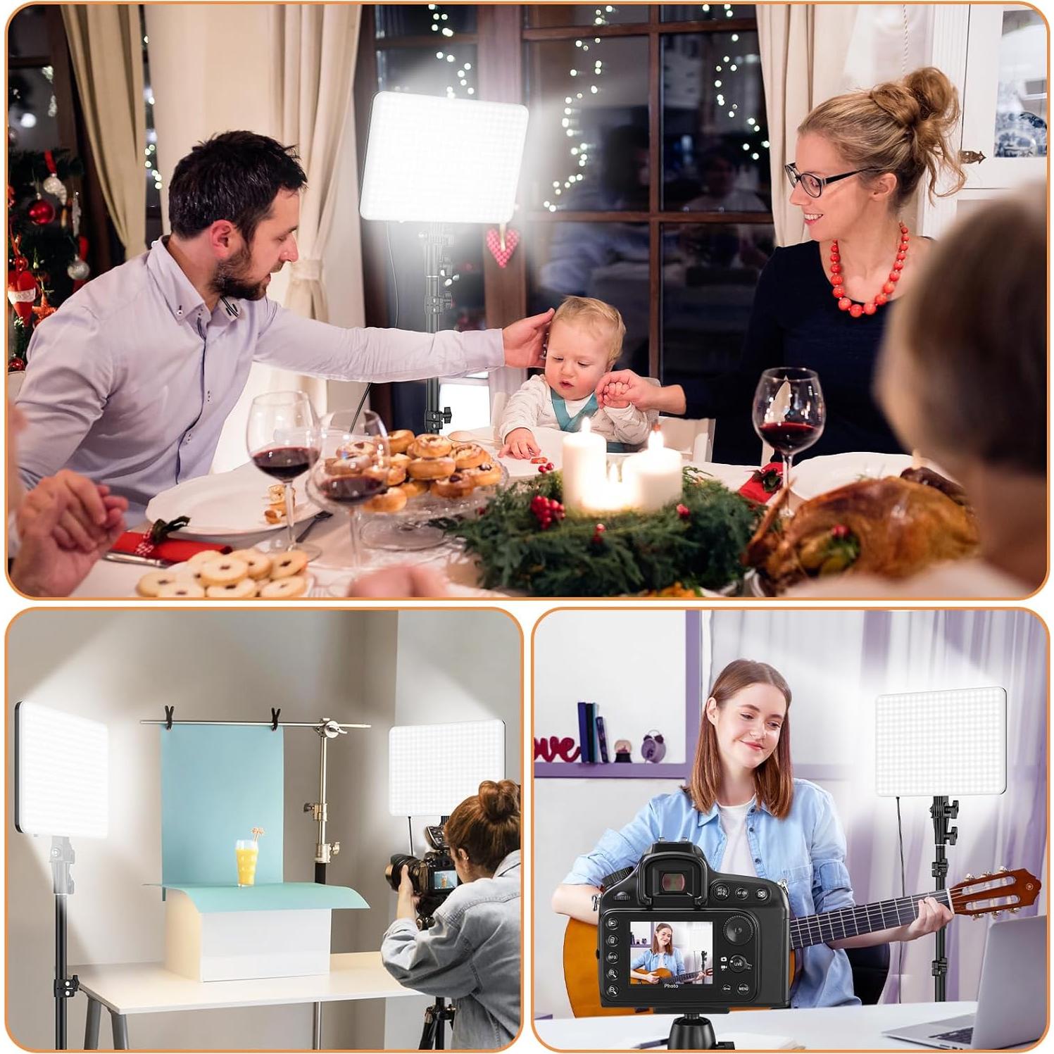 Kit de Iluminación LED Anautin 15W Bicolor 2 Paquetes USB