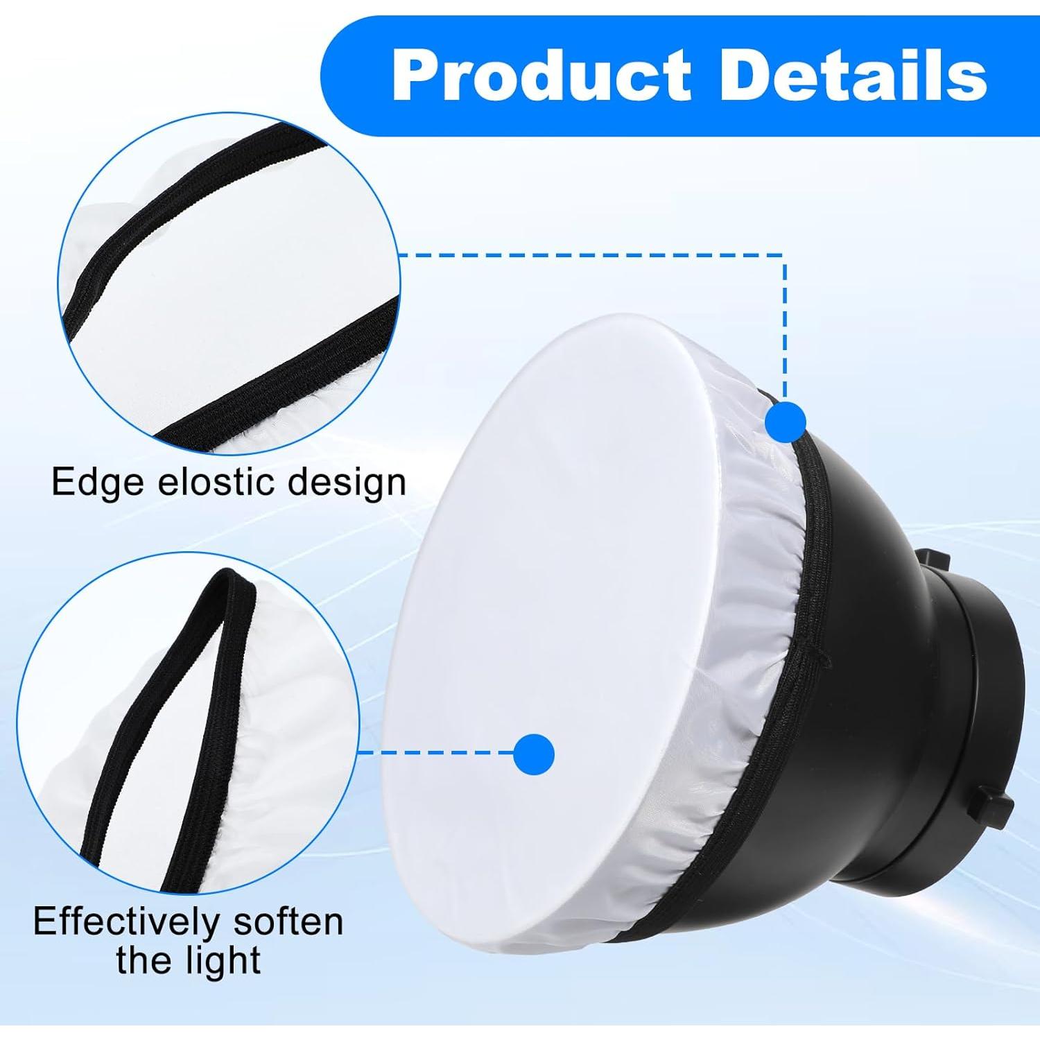 5 Pcs Difusor de Lámpara Aozuo para Reflectores 14-18 cm