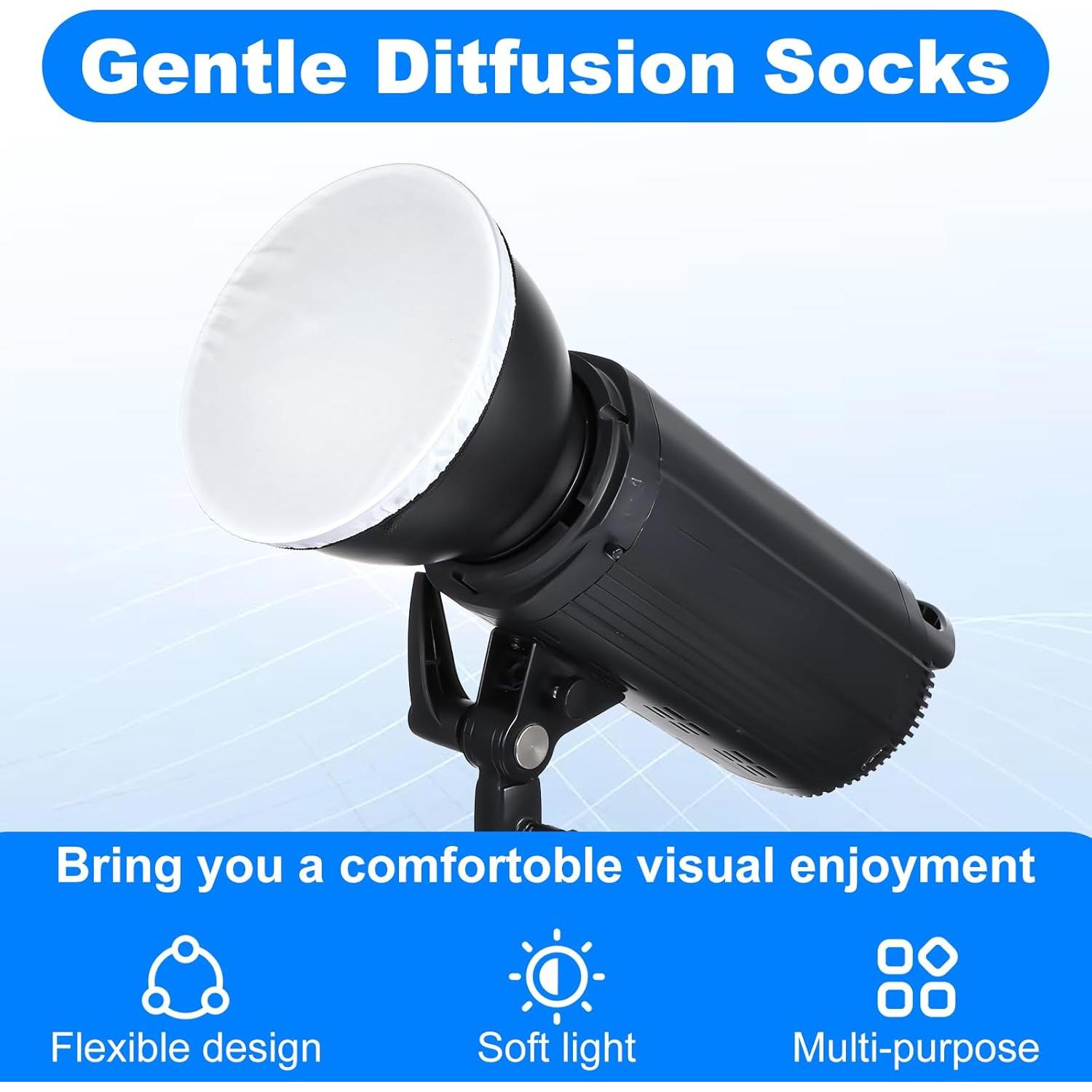 5 Pcs Difusor de Lámpara Aozuo para Reflectores 14-18 cm