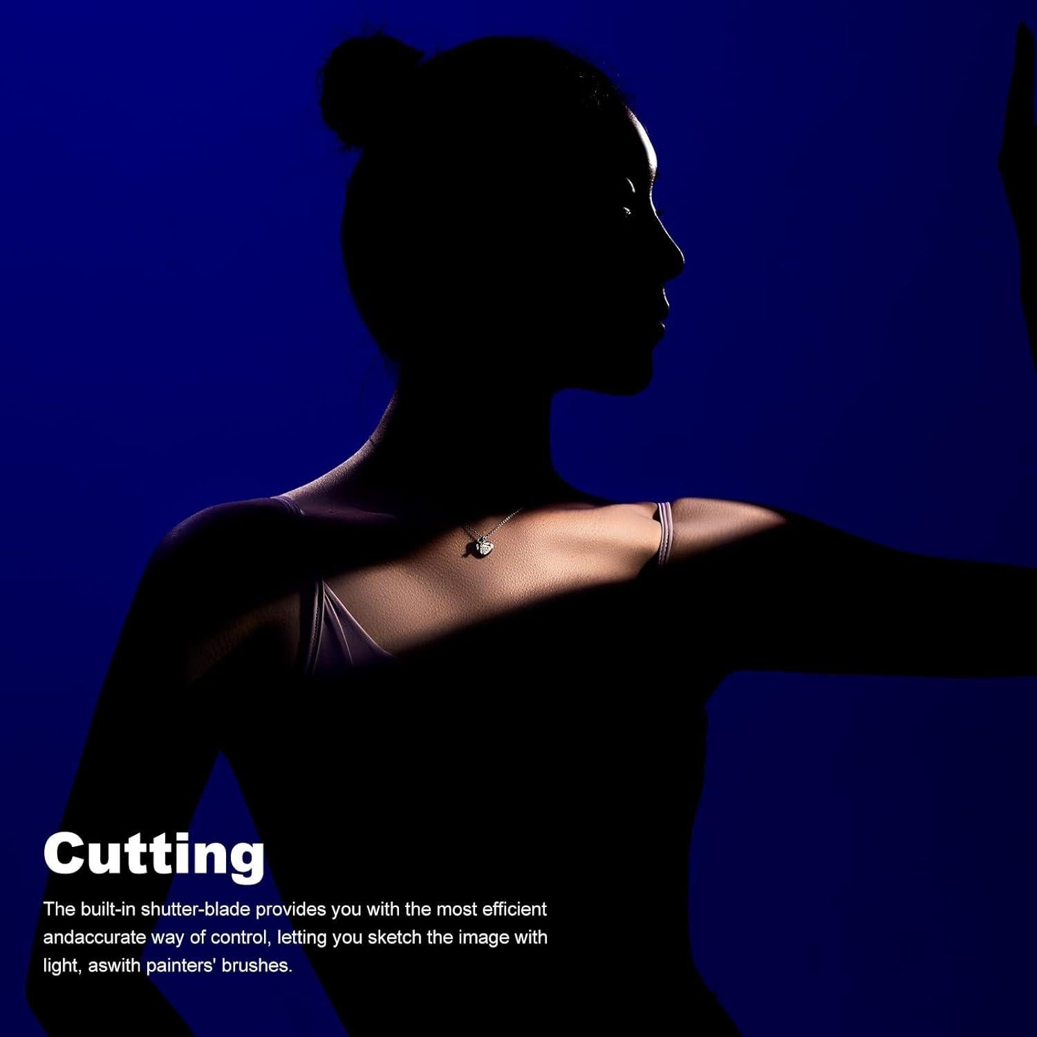 Kit de Accesorios Godox VSA-36K Snoot Cónico 36° con 9 Gobos