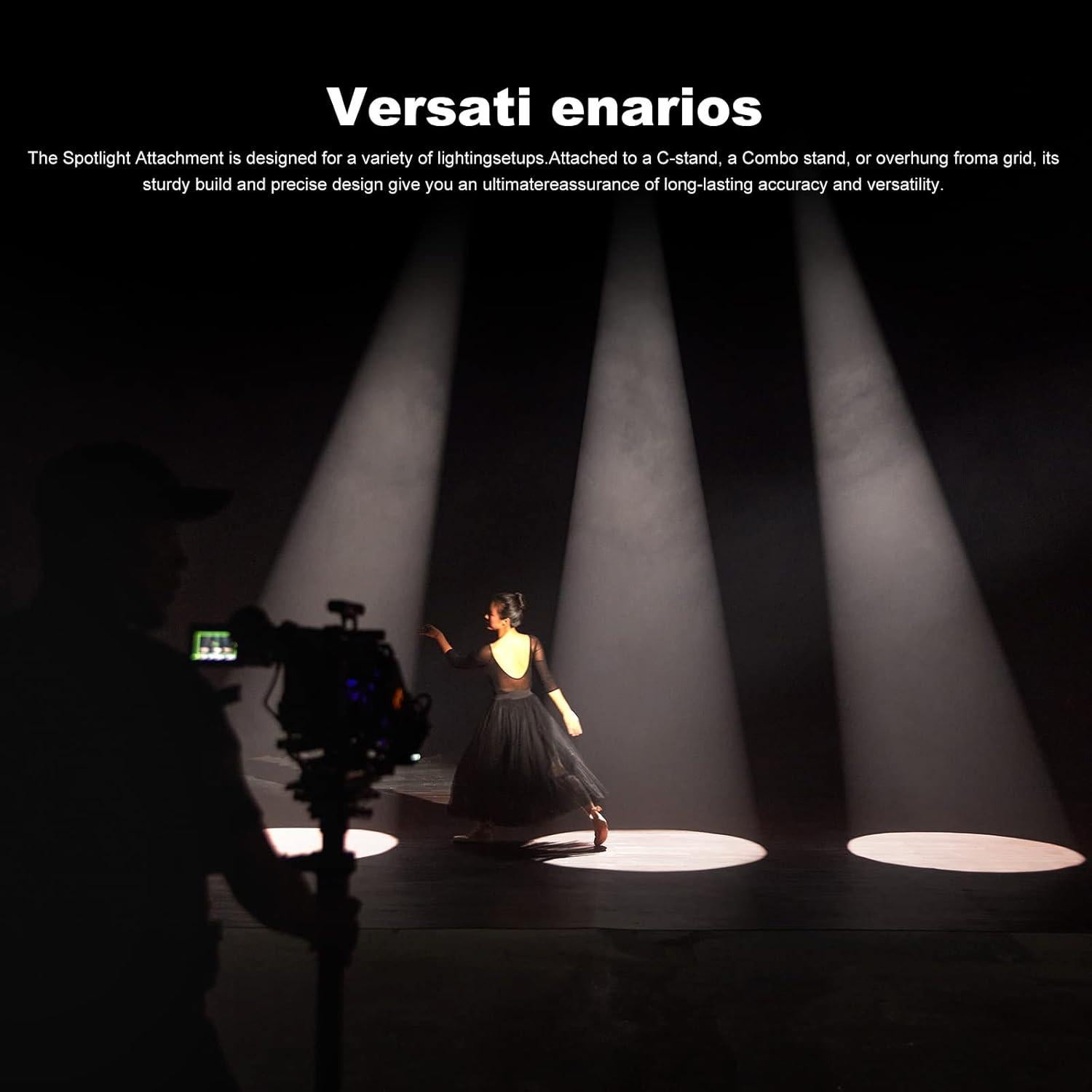 Kit de Accesorios Godox VSA-36K Snoot Cónico 36° con 9 Gobos