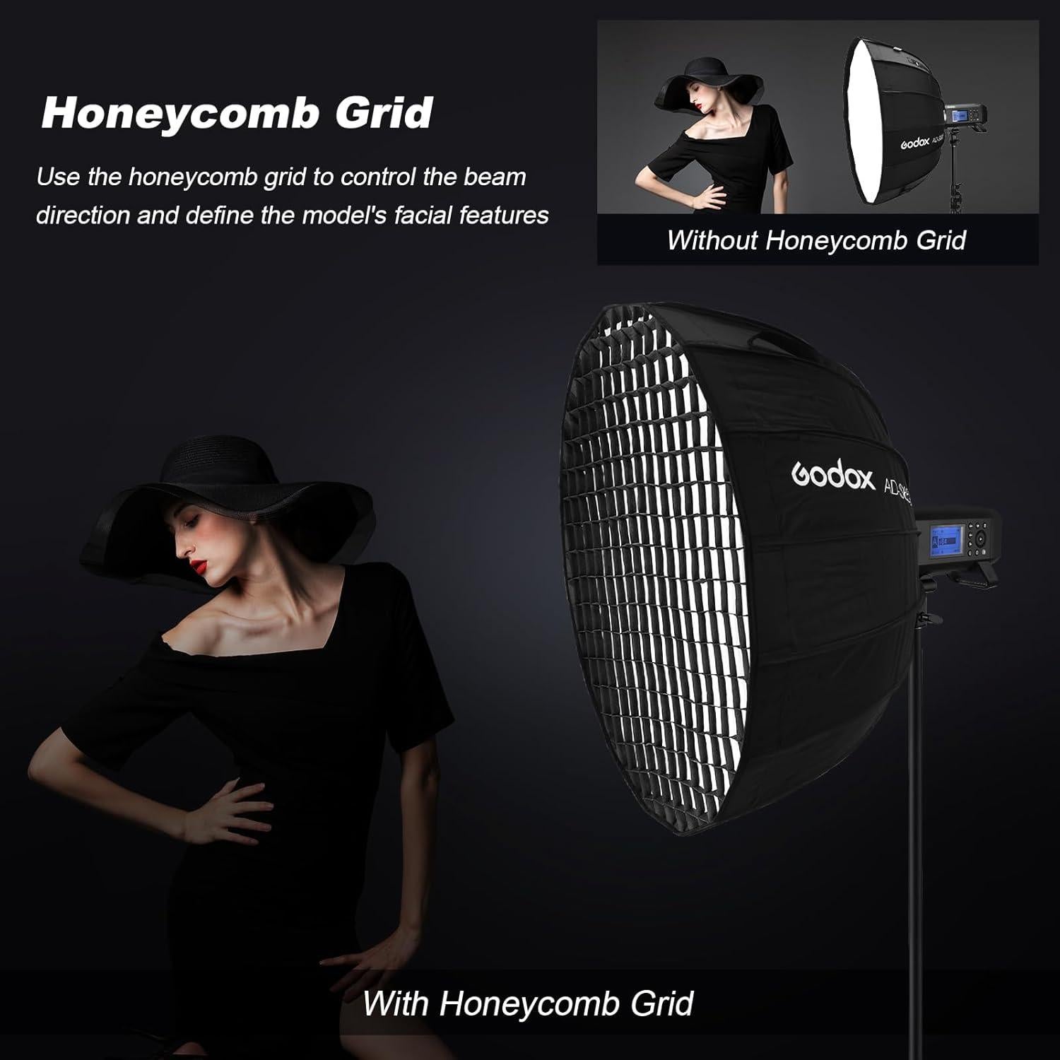 Softbox Godox AD-S65S 65cm con Difusores y Rejilla