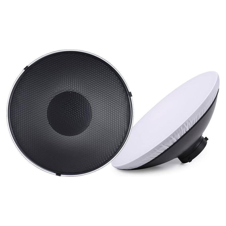 Beauty Dish Andoer 41cm Bowens con Rejilla y Tela Suave