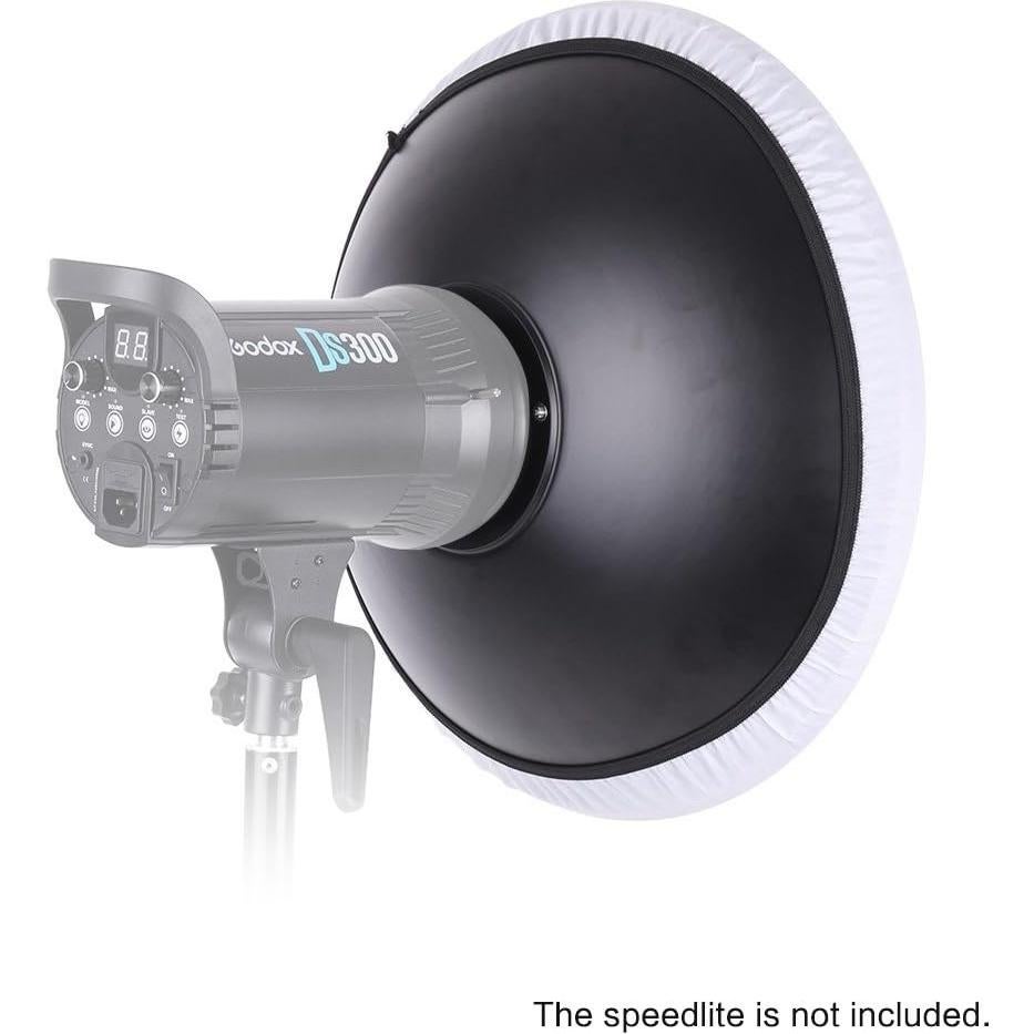 Beauty Dish Andoer 41cm Bowens con Rejilla y Tela Suave