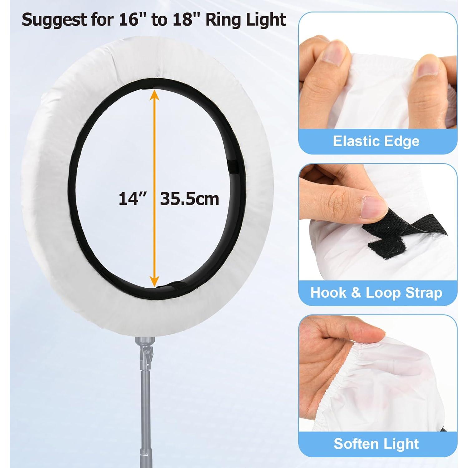 Difusor de Luz Blanca Cosmos para Anillos de 40 a 46 cm