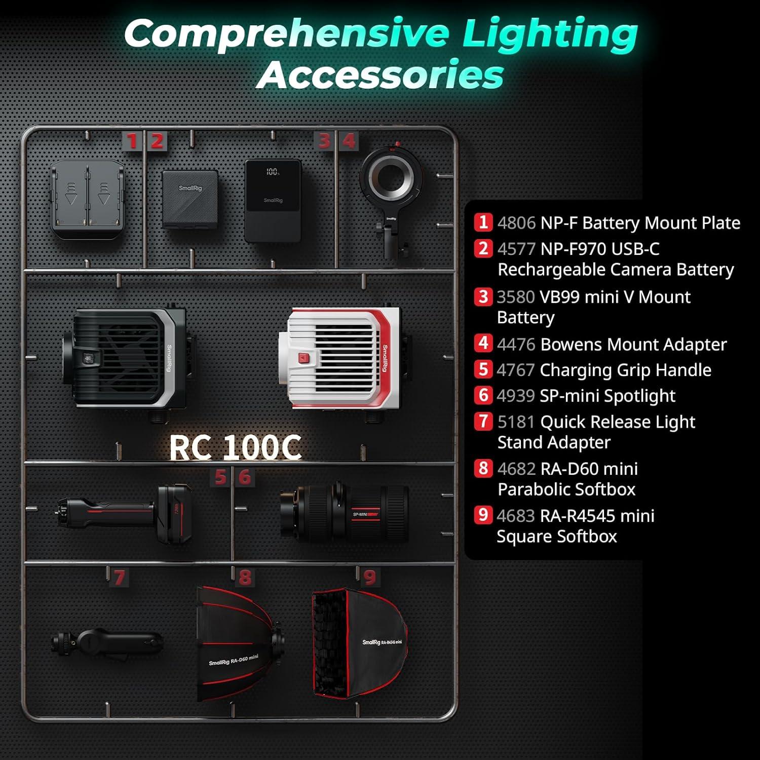 Luz LED de Video SmallRig RC 100C 100W RGBWW Portátil