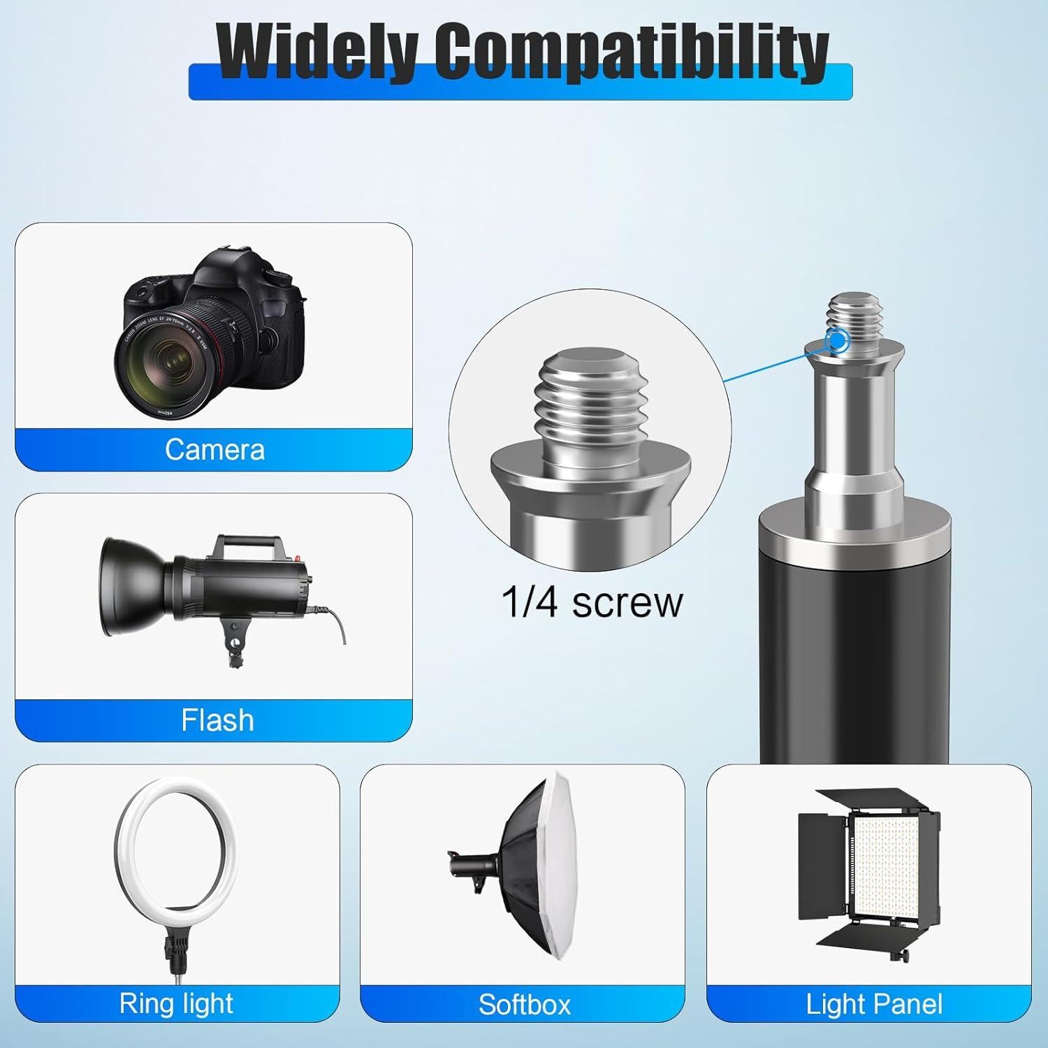 Soporte de Luz Profesional Vallkay 280cm Trípode Metal 8kg