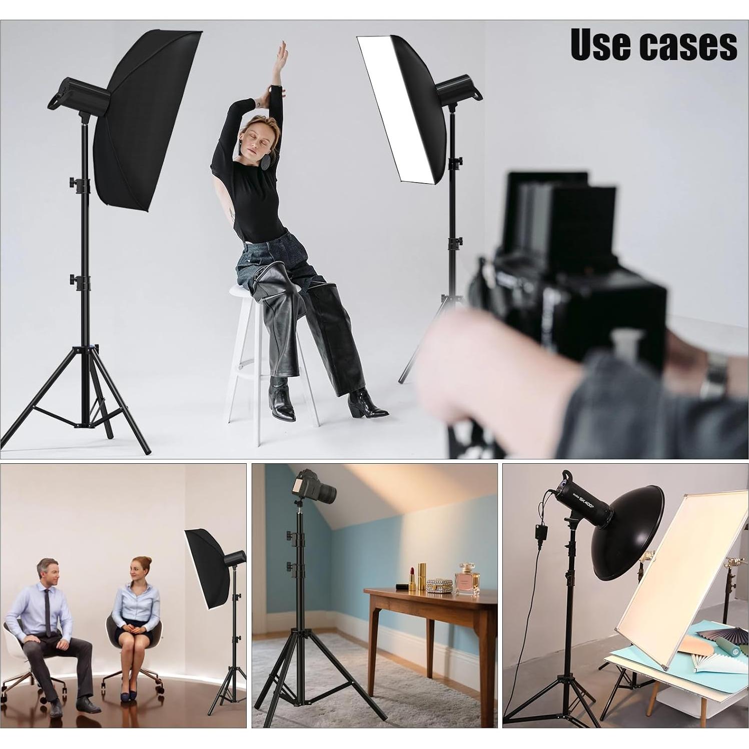 Soporte de Luz Profesional Vallkay 280cm Trípode Metal 8kg