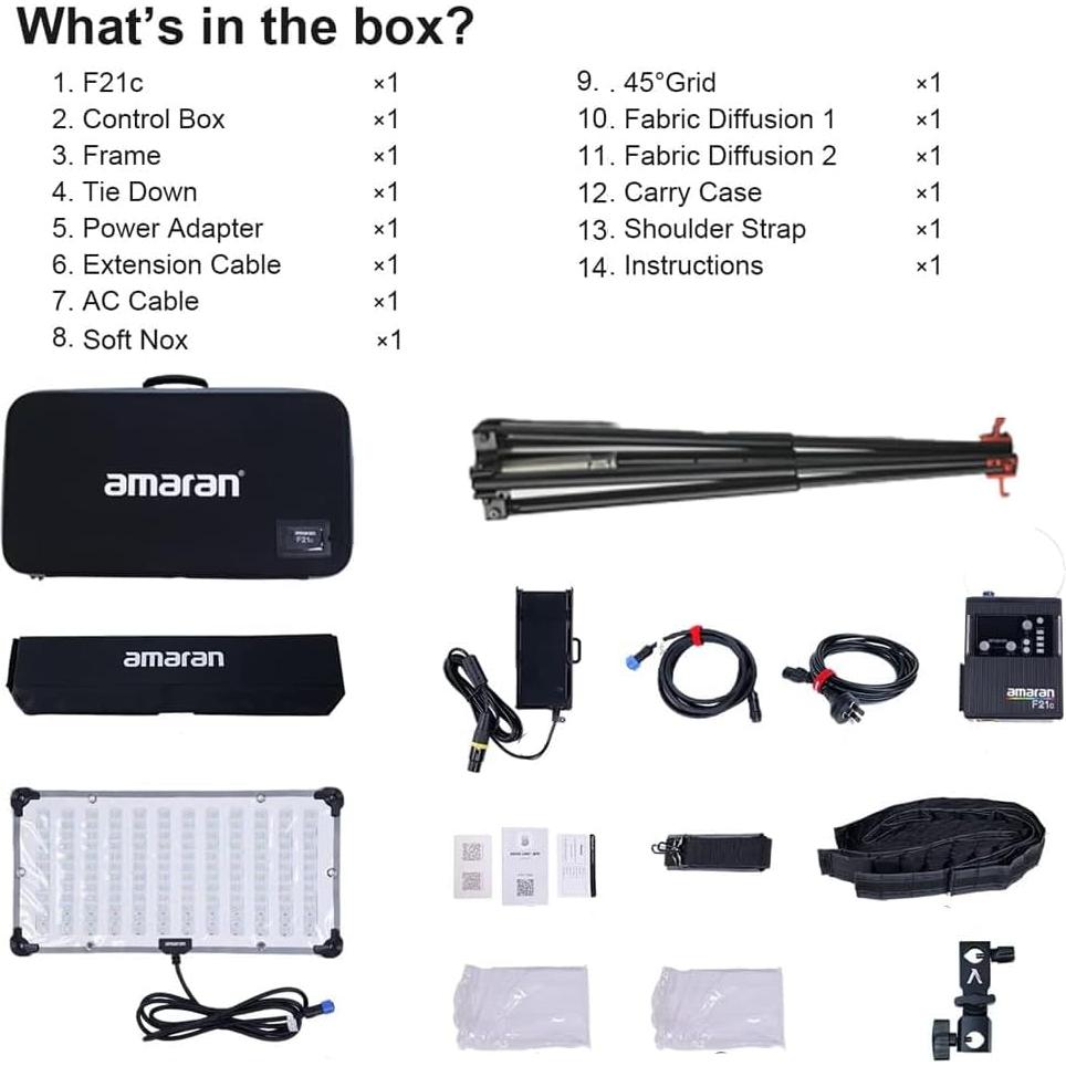 Luz LED Flexible Aputure Amaran F21C 100W RGBWW 2500K-7500K