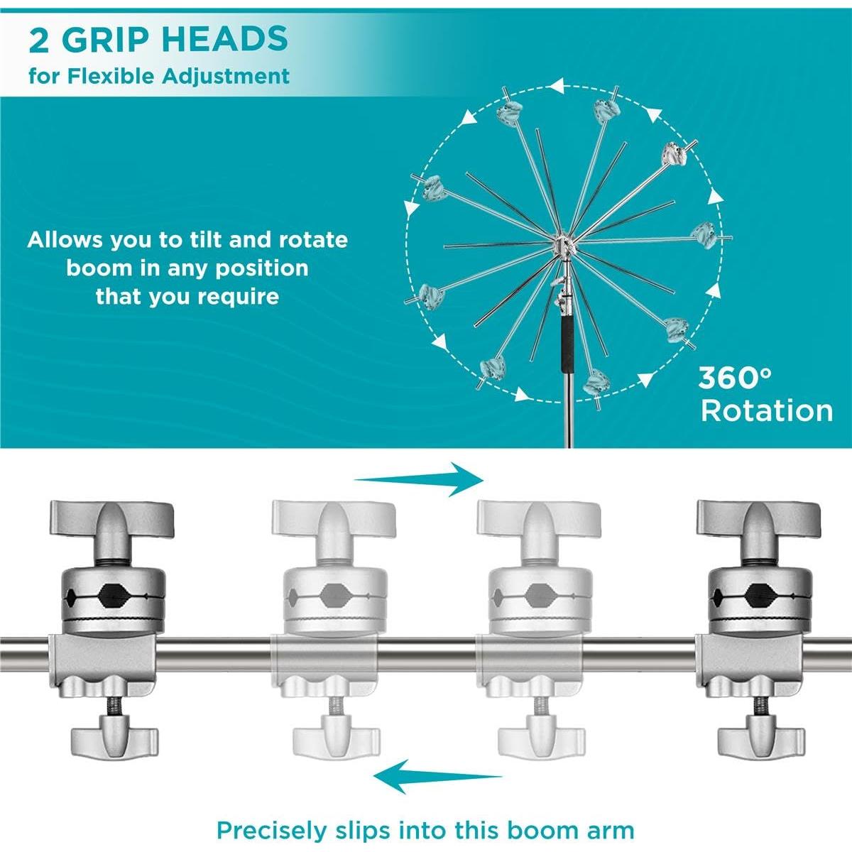 Soporte C Stand Flashpoint 10' con Base de Tortuga y Brazo 101.6 cm