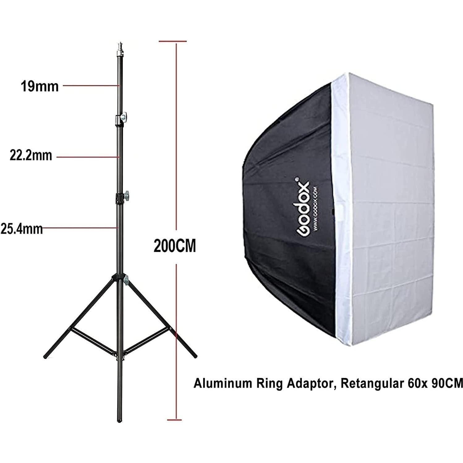 Flash Estudio Godox SK400II-V 400Ws con Soporte y Softbox