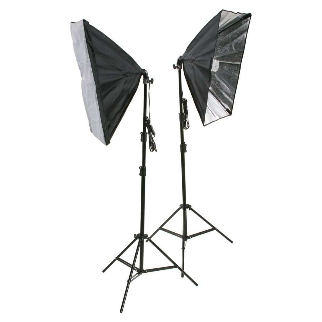 Kit de Luz de Estudio ePhoto 2 Softbox 40x60cm para Foto y Video